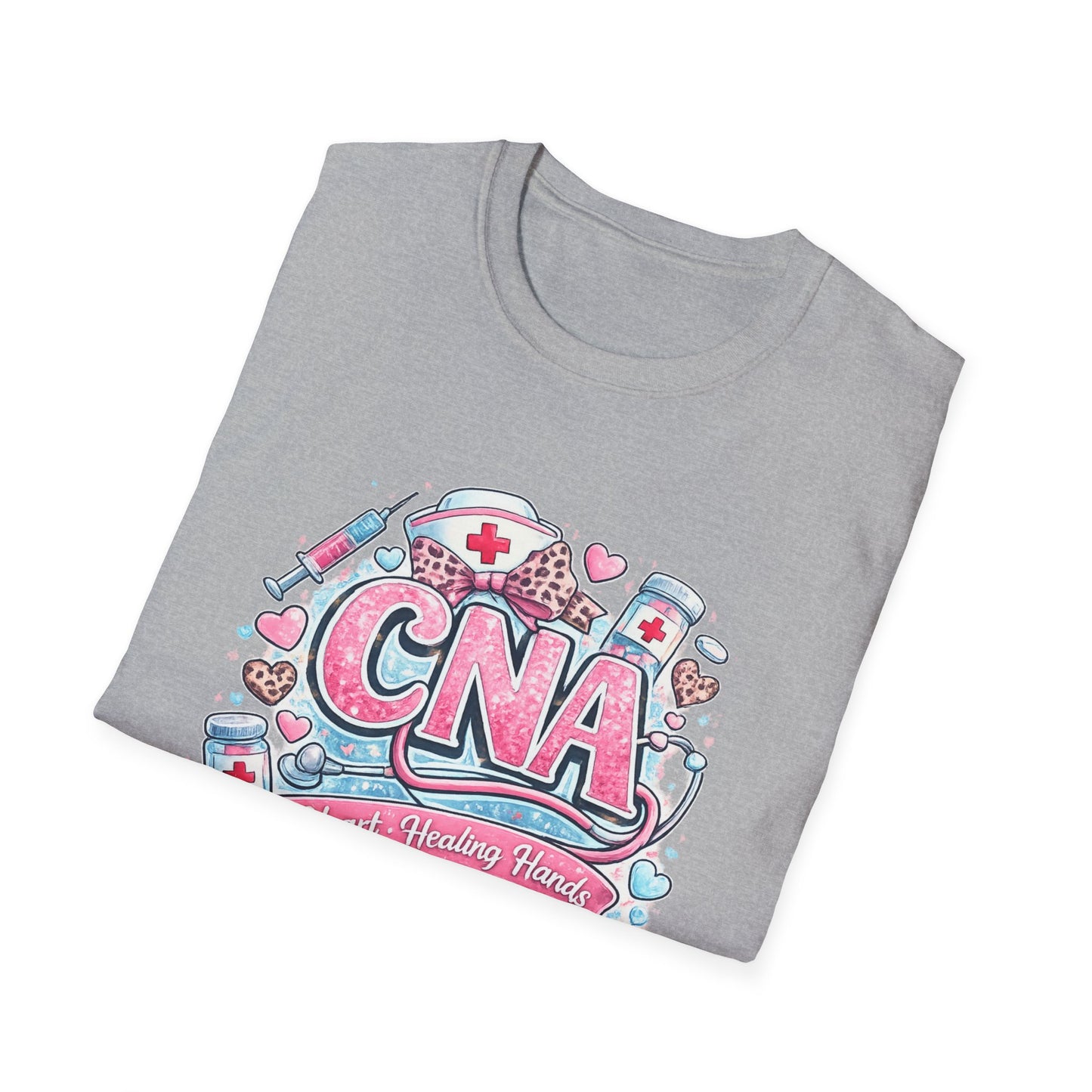 CNA Heart & Healing T-Shirt — Certified Nursing Assistant Tribute Tee
