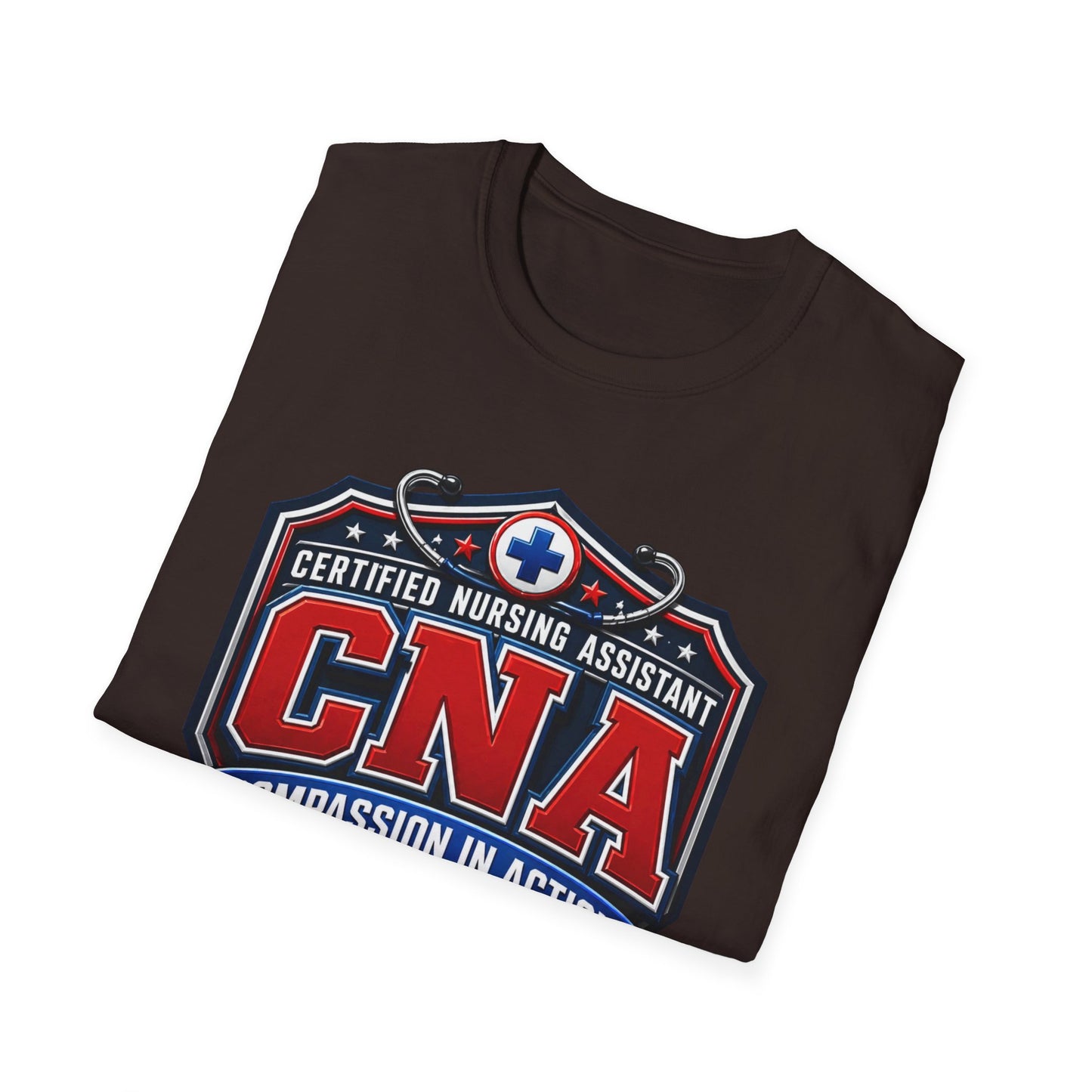 CNA T-Shirt – Certified Nursing Assistant ‘Compassion in Action’ Design