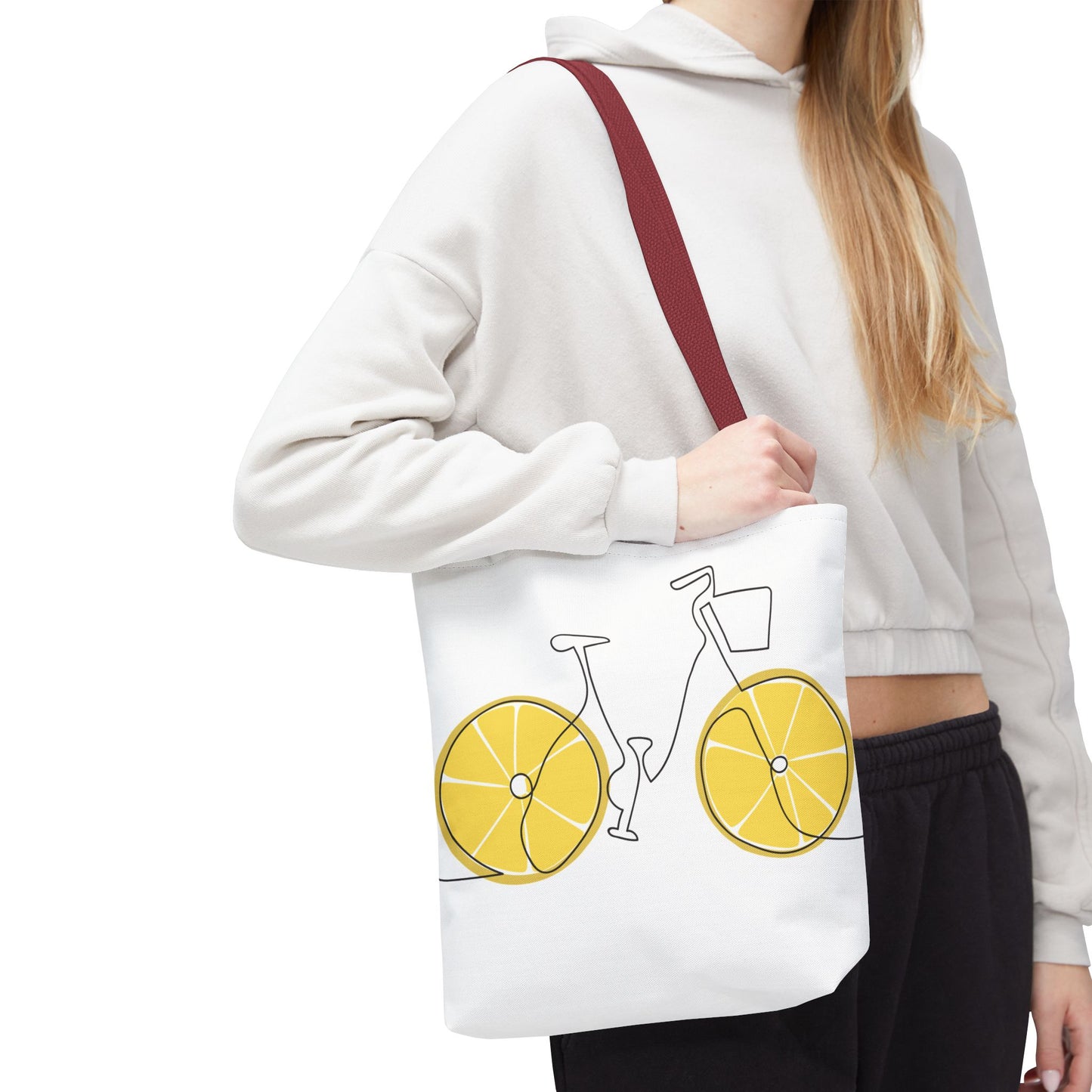 Choose Plants Always Tote Bag — Lemon Bike Floral Eco-Friendly Shopper