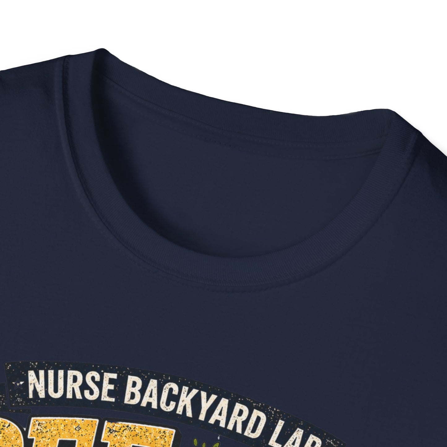 Funny Nurse T-Shirt - "Pee Under a Tree" Backyard Lab Humor Top for Veterinary & Dog Lovers