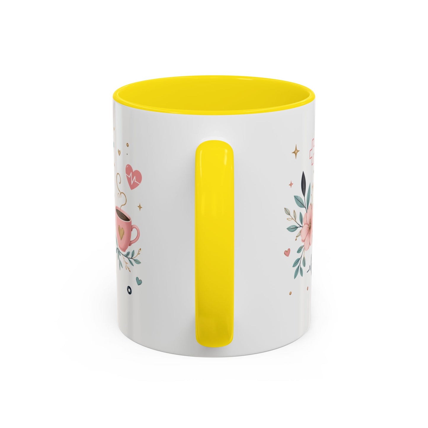 Nurse Coffee Mug - 'Compassion in Every Shift' Accent Ceramic Mug (11/15 oz)