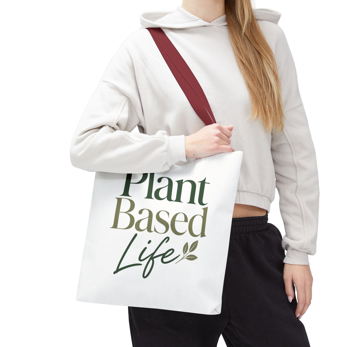 Plant-Based Tote Bag – "Plant Based Life" / "Eat Plants Daily" Eco-Friendly Canvas Tote