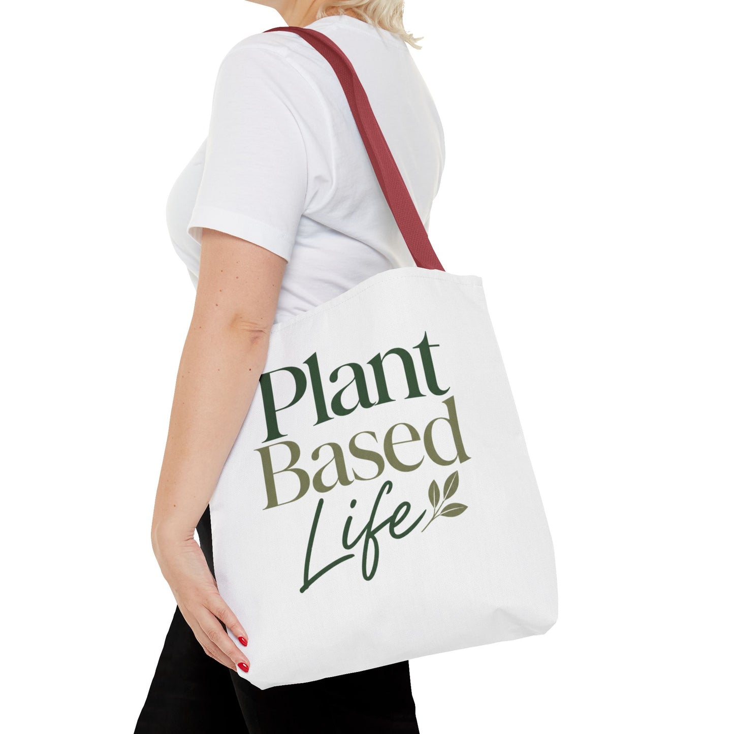 Plant-Based Tote Bag – "Plant Based Life" / "Eat Plants Daily" Eco-Friendly Canvas Tote