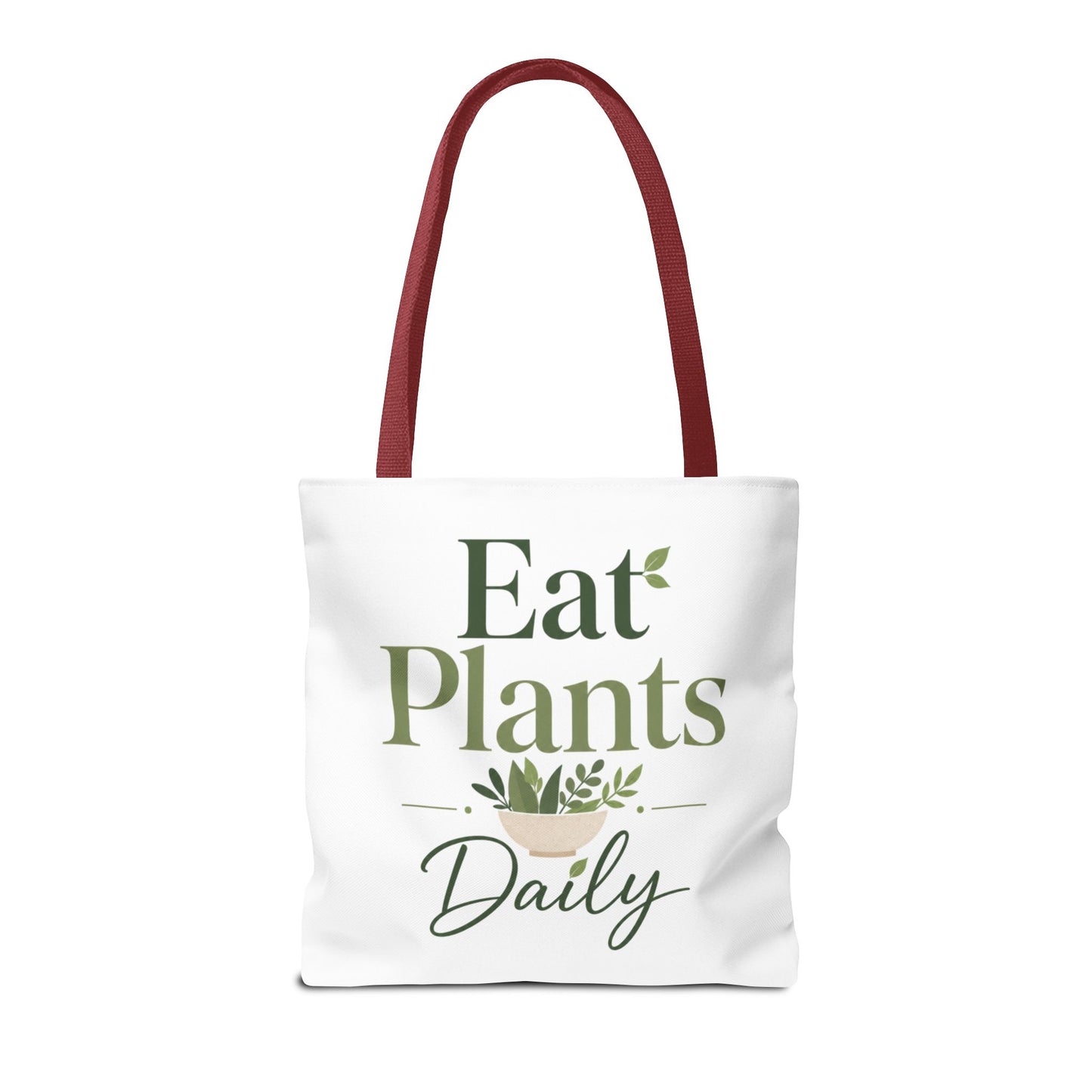 Plant-Based Tote Bag – "Plant Based Life" / "Eat Plants Daily" Eco-Friendly Canvas Tote