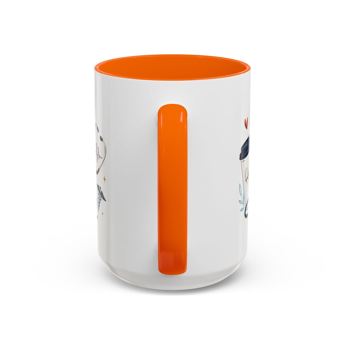 Nurse Coffee Mug — "Coffee. Scrubs. Care. Repeat." Accent 11/15oz
