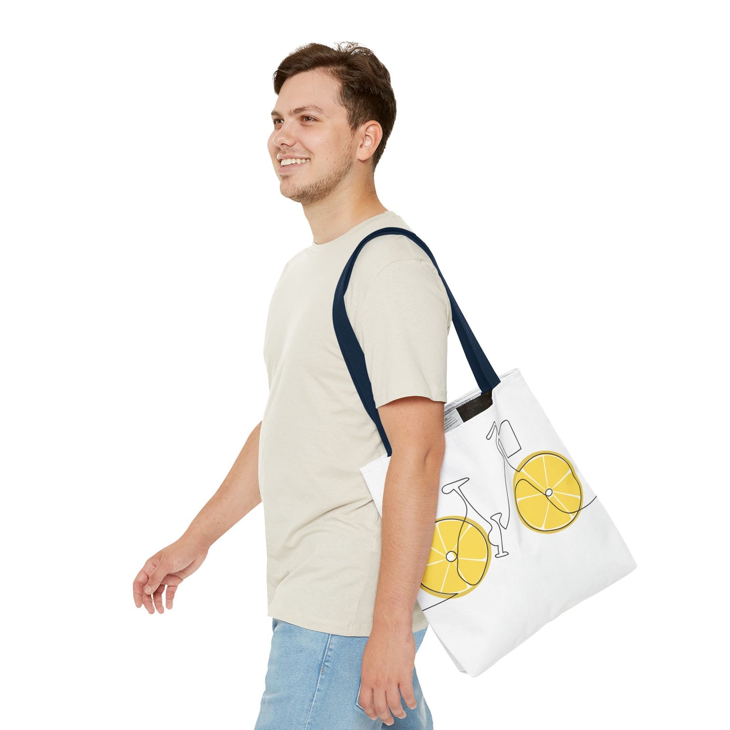 Choose Plants Always Tote Bag — Lemon Bike Floral Eco-Friendly Shopper