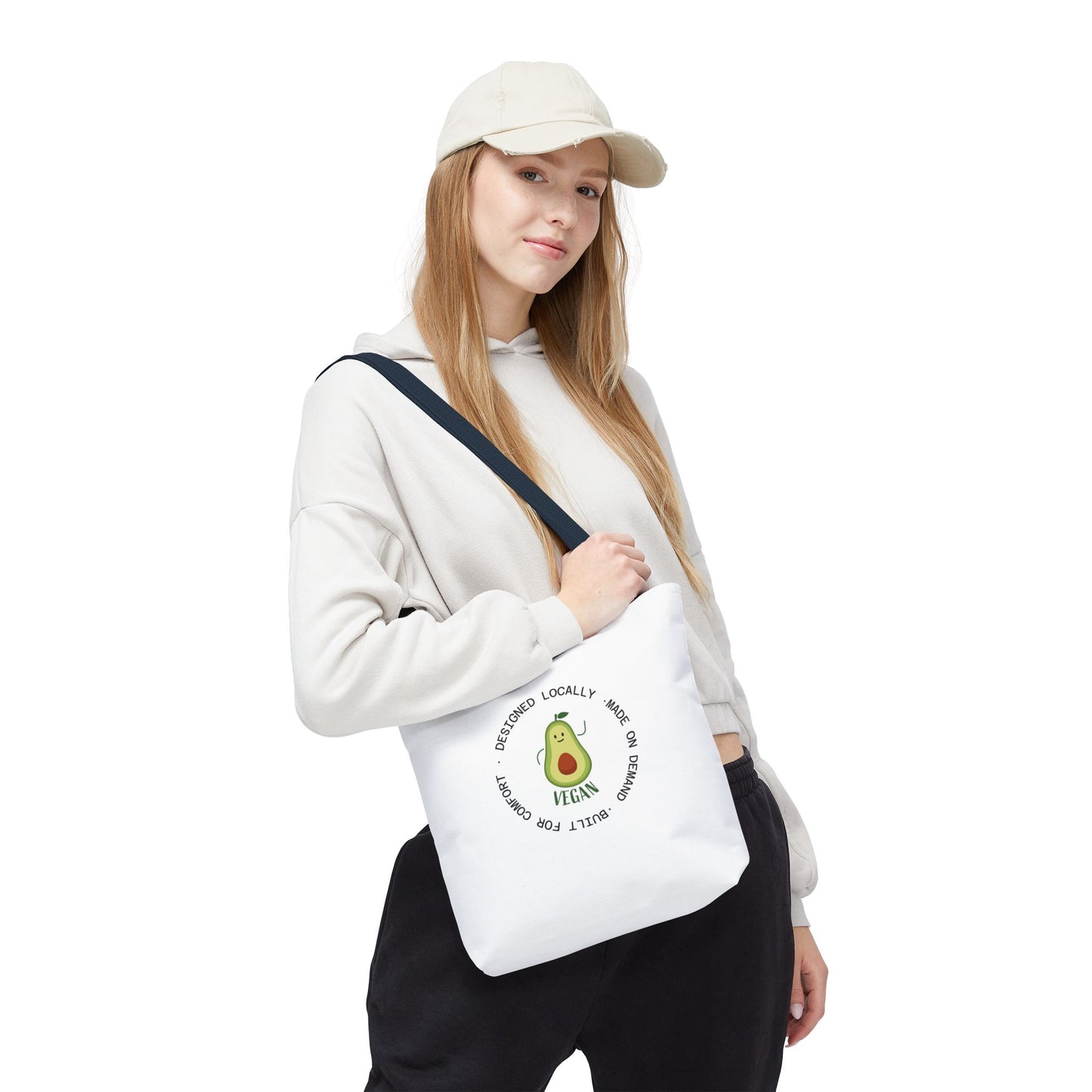Tote Bag — Cute Vegan Avocado & Limoncello Lemon Print Eco Tote