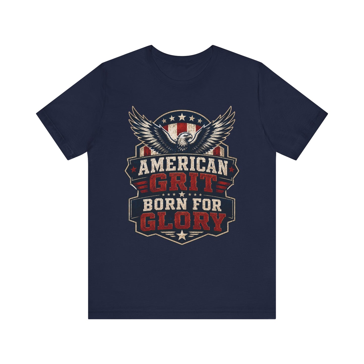 American Grit Tee — "Born for Glory" Patriotic Eagle T-Shirt