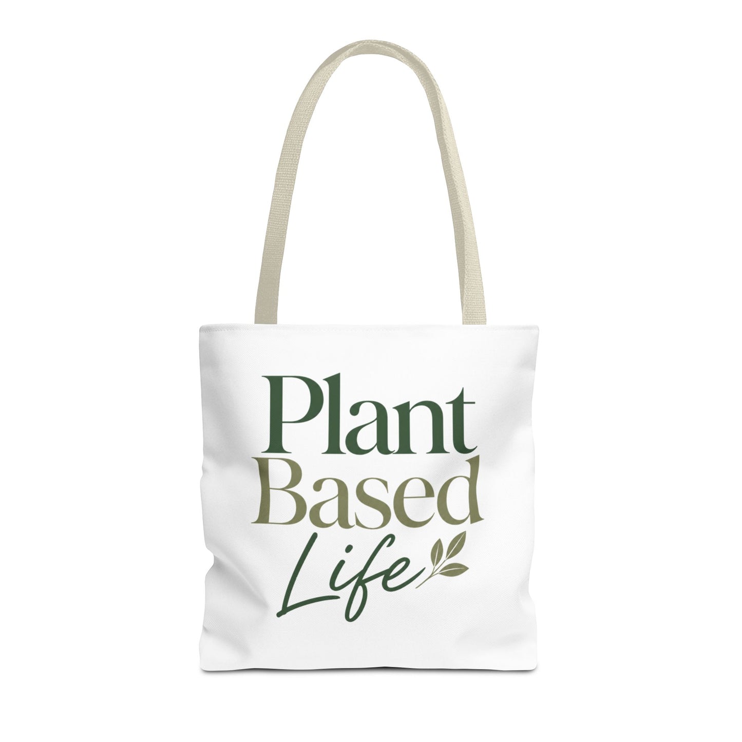 Plant-Based Tote Bag – "Plant Based Life" / "Eat Plants Daily" Eco-Friendly Canvas Tote
