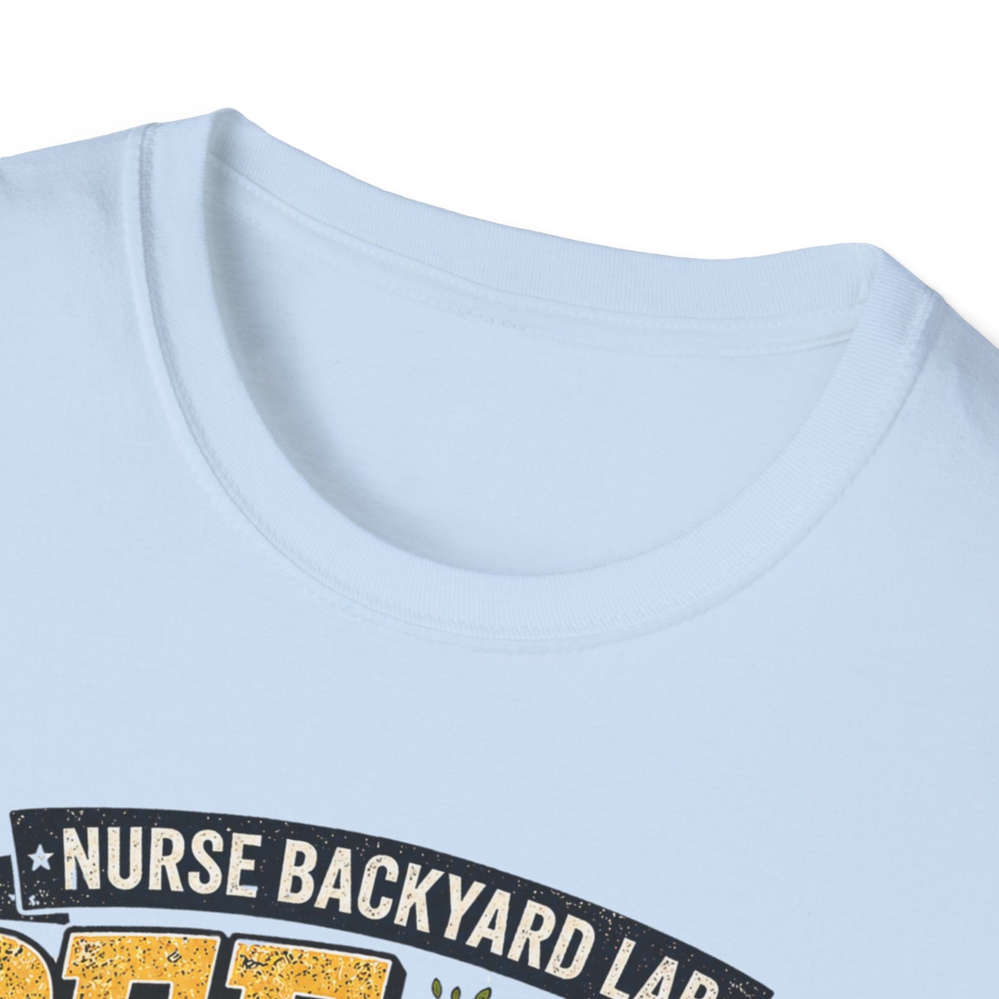 Funny Nurse T-Shirt - "Pee Under a Tree" Backyard Lab Humor Top for Veterinary & Dog Lovers