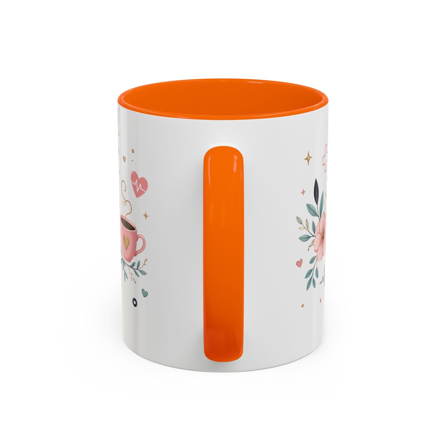 Nurse Coffee Mug - 'Compassion in Every Shift' Accent Ceramic Mug (11/15 oz)