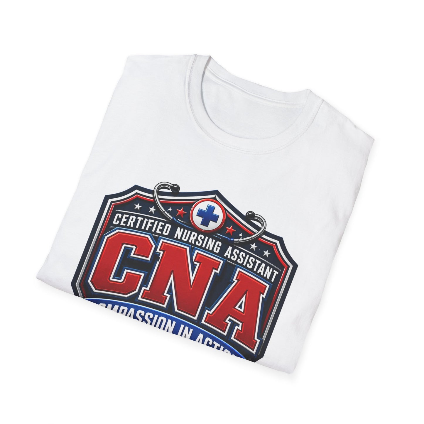 CNA T-Shirt – Certified Nursing Assistant ‘Compassion in Action’ Design