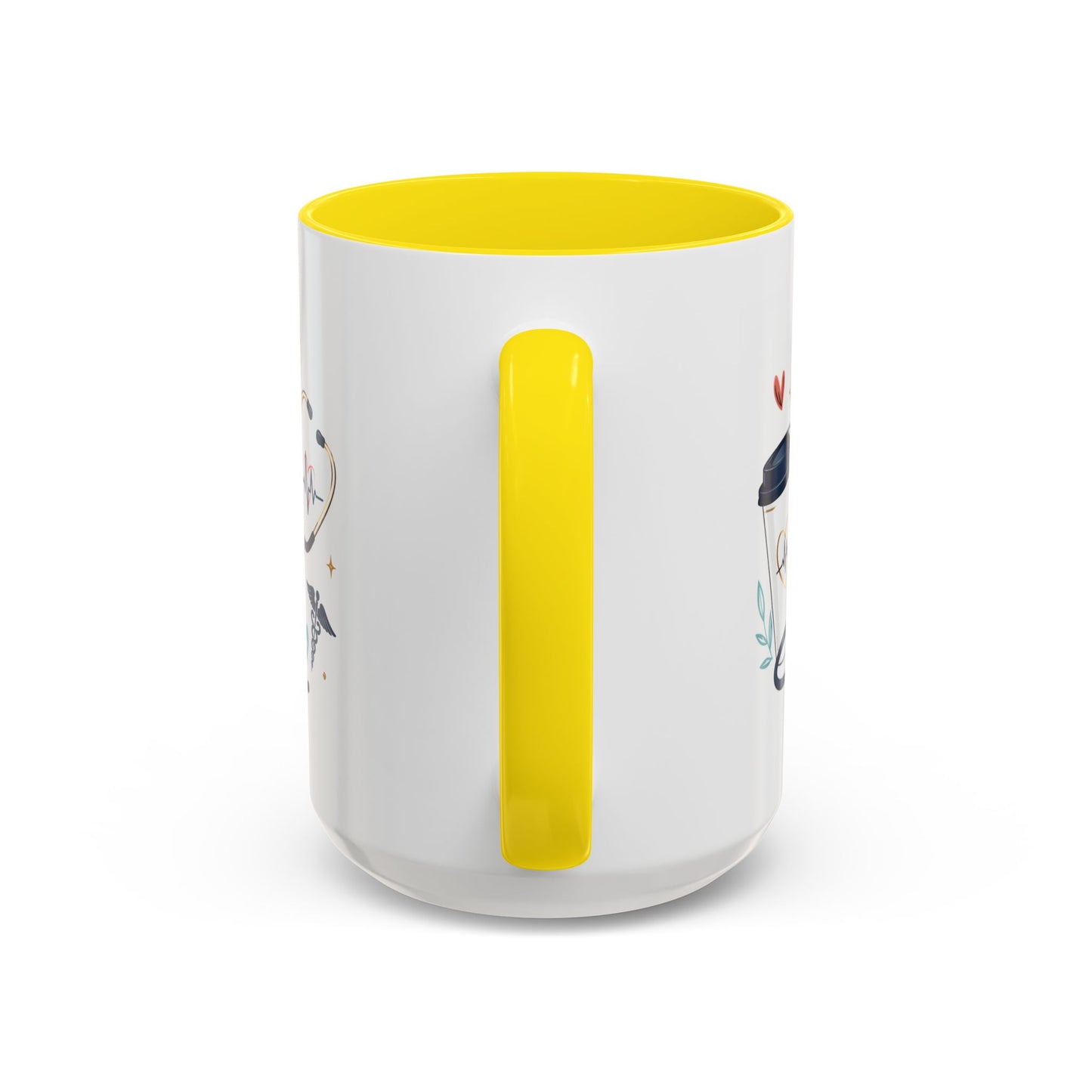 Nurse Coffee Mug — "Coffee. Scrubs. Care. Repeat." Accent 11/15oz