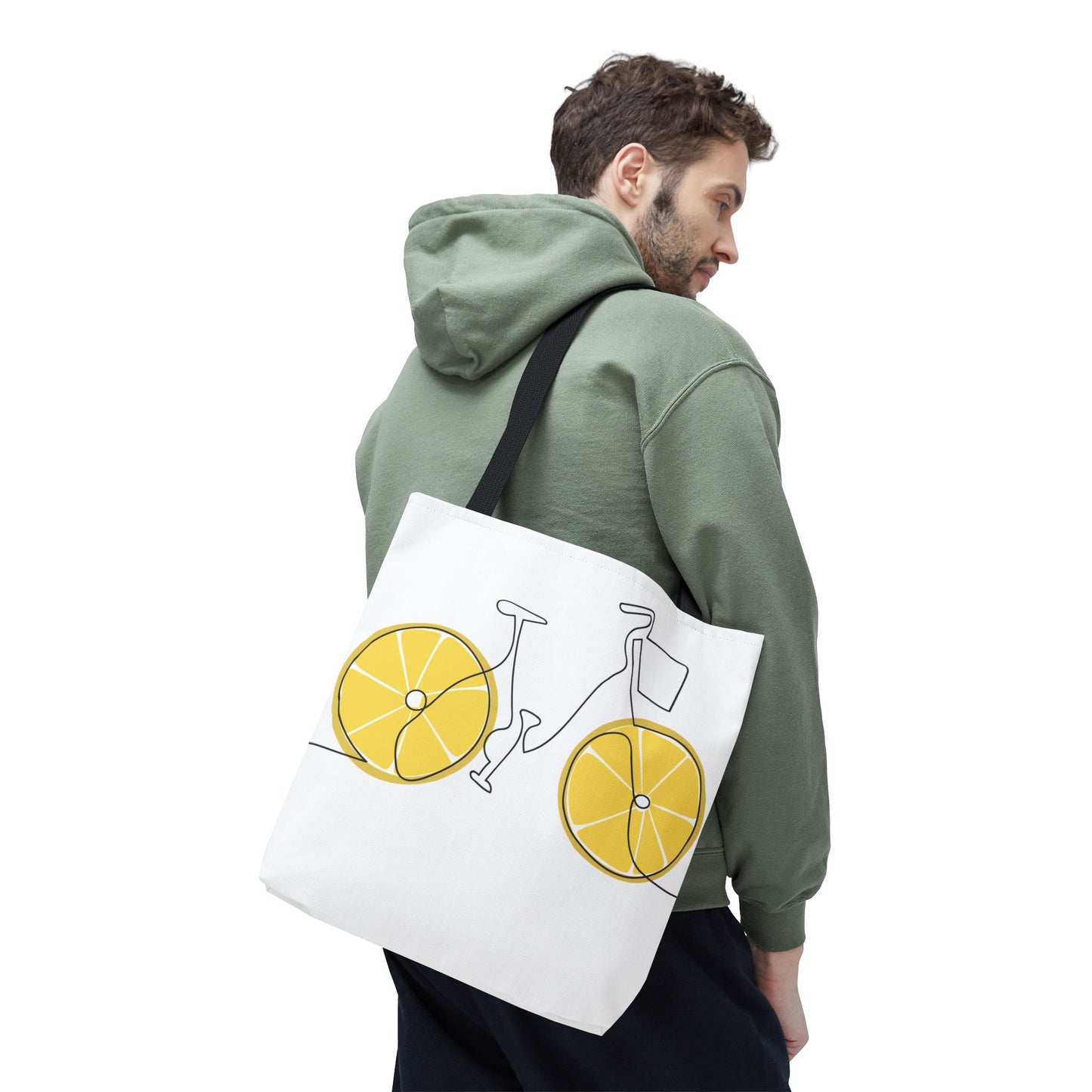 Choose Plants Always Tote Bag — Lemon Bike Floral Eco-Friendly Shopper