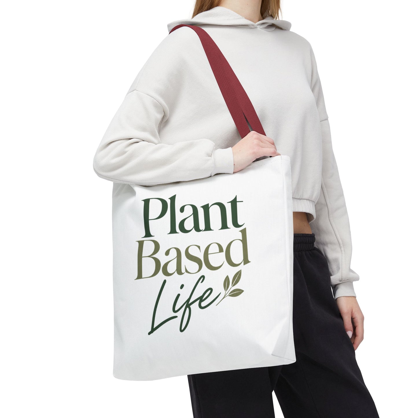 Plant-Based Tote Bag – "Plant Based Life" / "Eat Plants Daily" Eco-Friendly Canvas Tote
