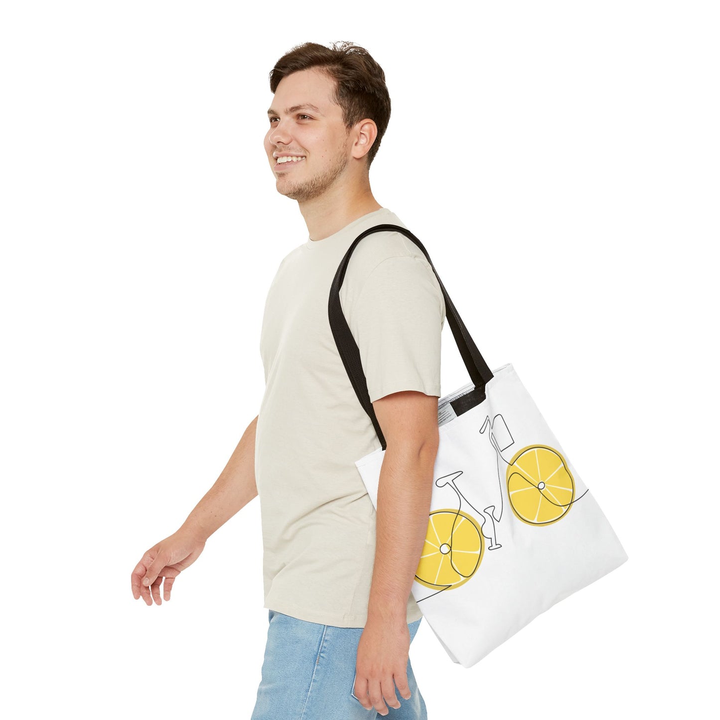 Choose Plants Always Tote Bag — Lemon Bike Floral Eco-Friendly Shopper