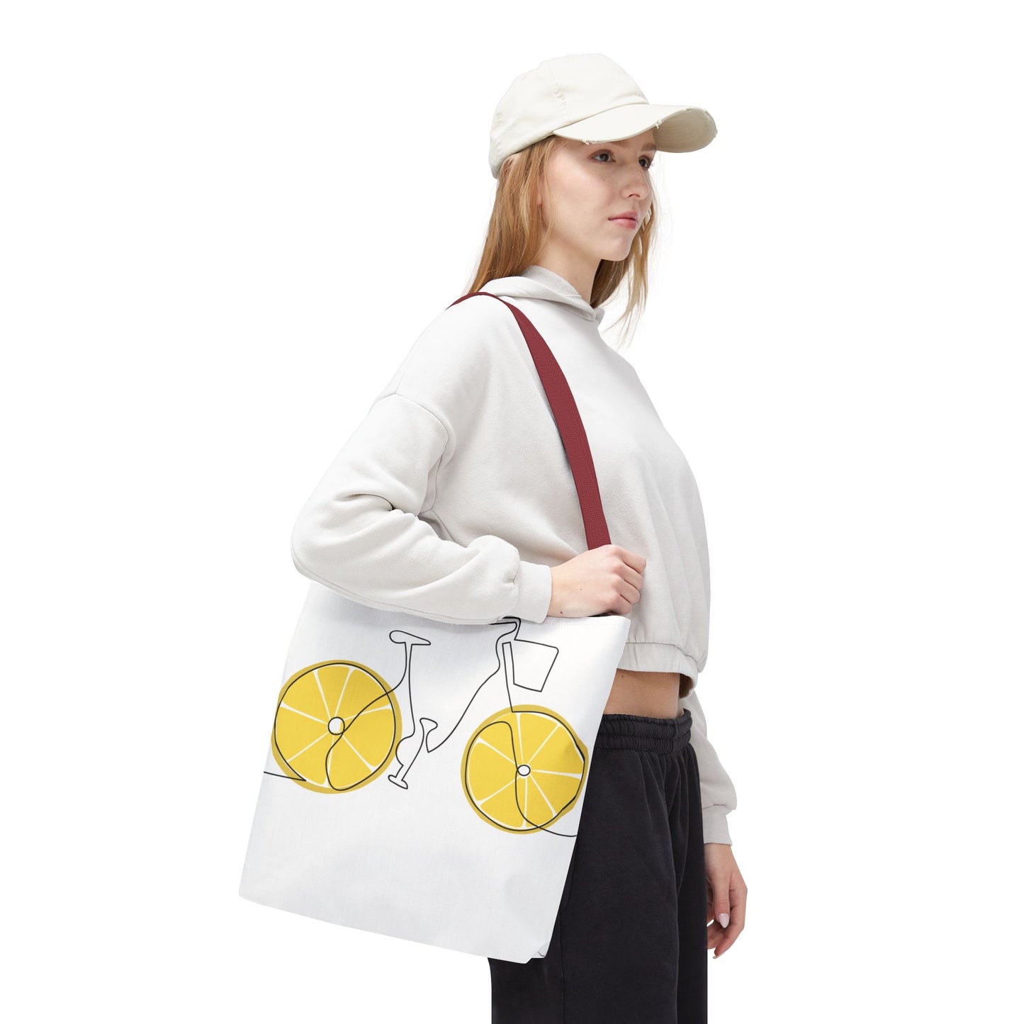Choose Plants Always Tote Bag — Lemon Bike Floral Eco-Friendly Shopper