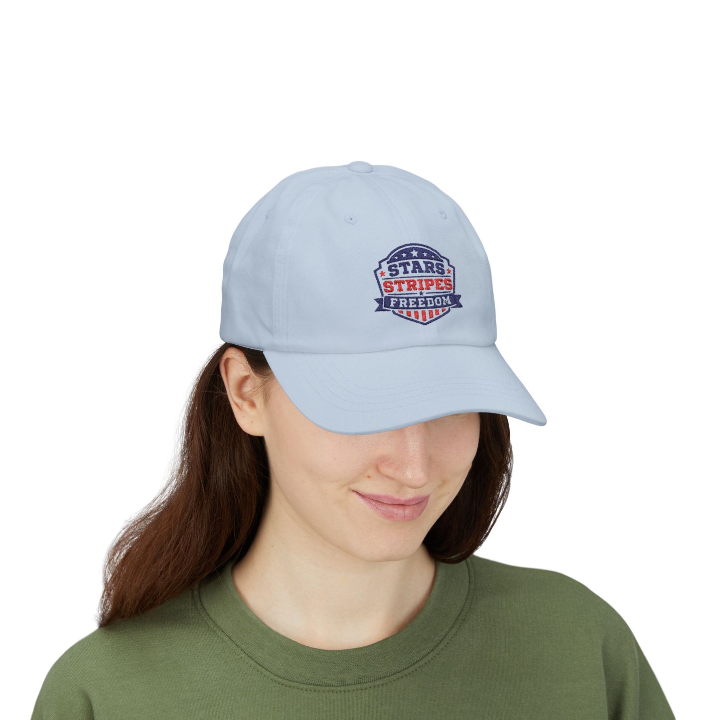 Dad Cap — Stars Stripes Freedom Embroidered Patriotic Hat