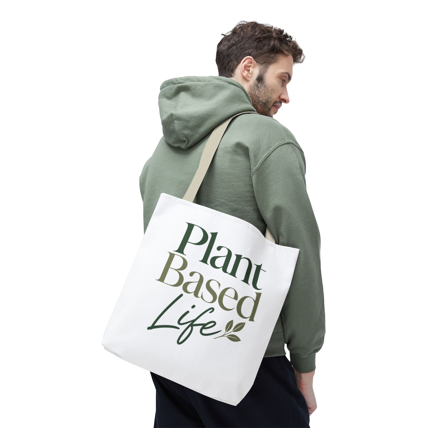 Plant-Based Tote Bag – "Plant Based Life" / "Eat Plants Daily" Eco-Friendly Canvas Tote