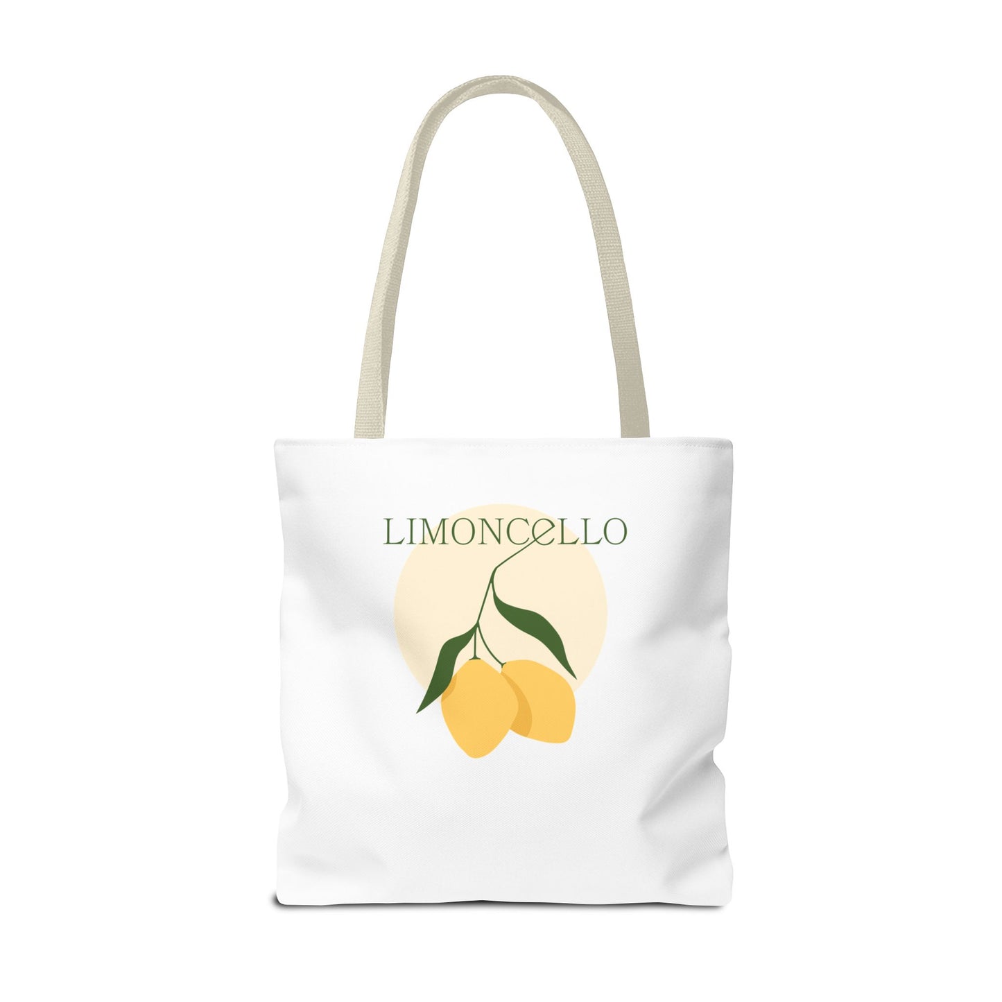 Tote Bag — Cute Vegan Avocado & Limoncello Lemon Print Eco Tote