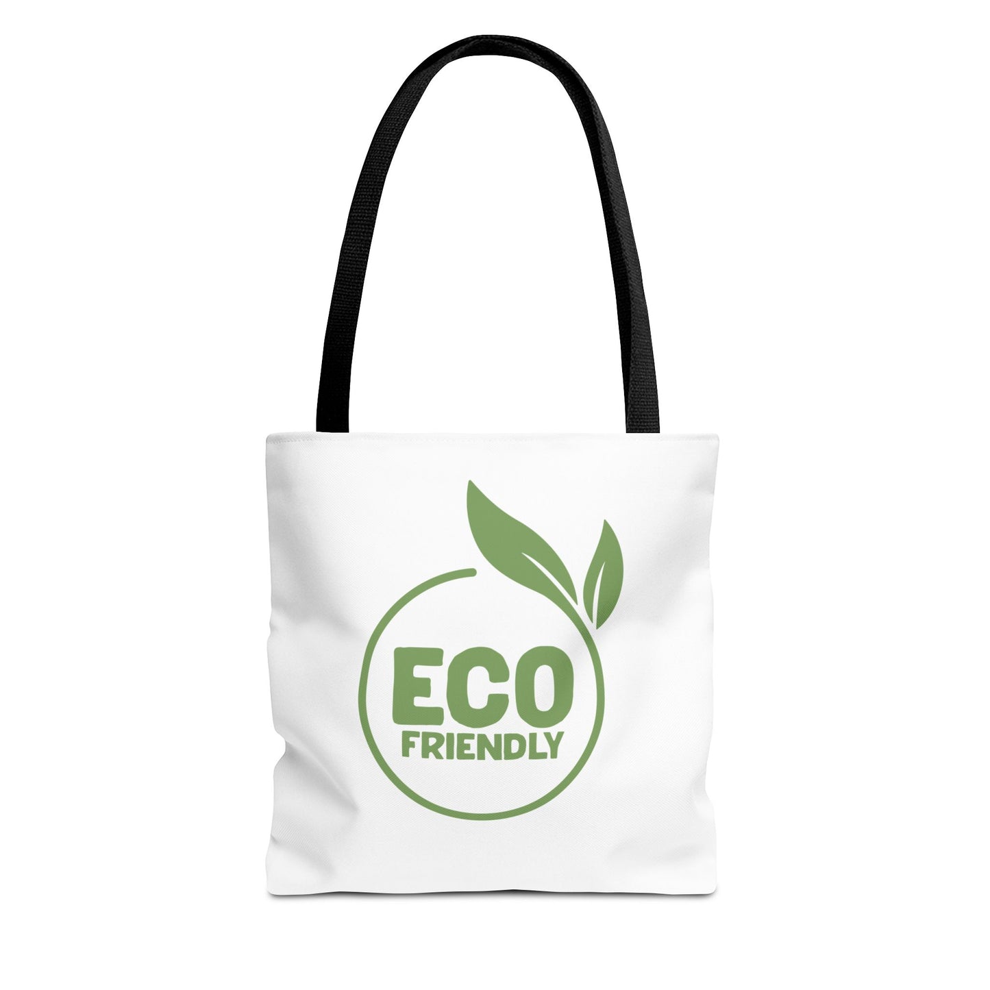 Eco-Friendly Tote Bag – Reusable Market Bag with Green Leaf Logo