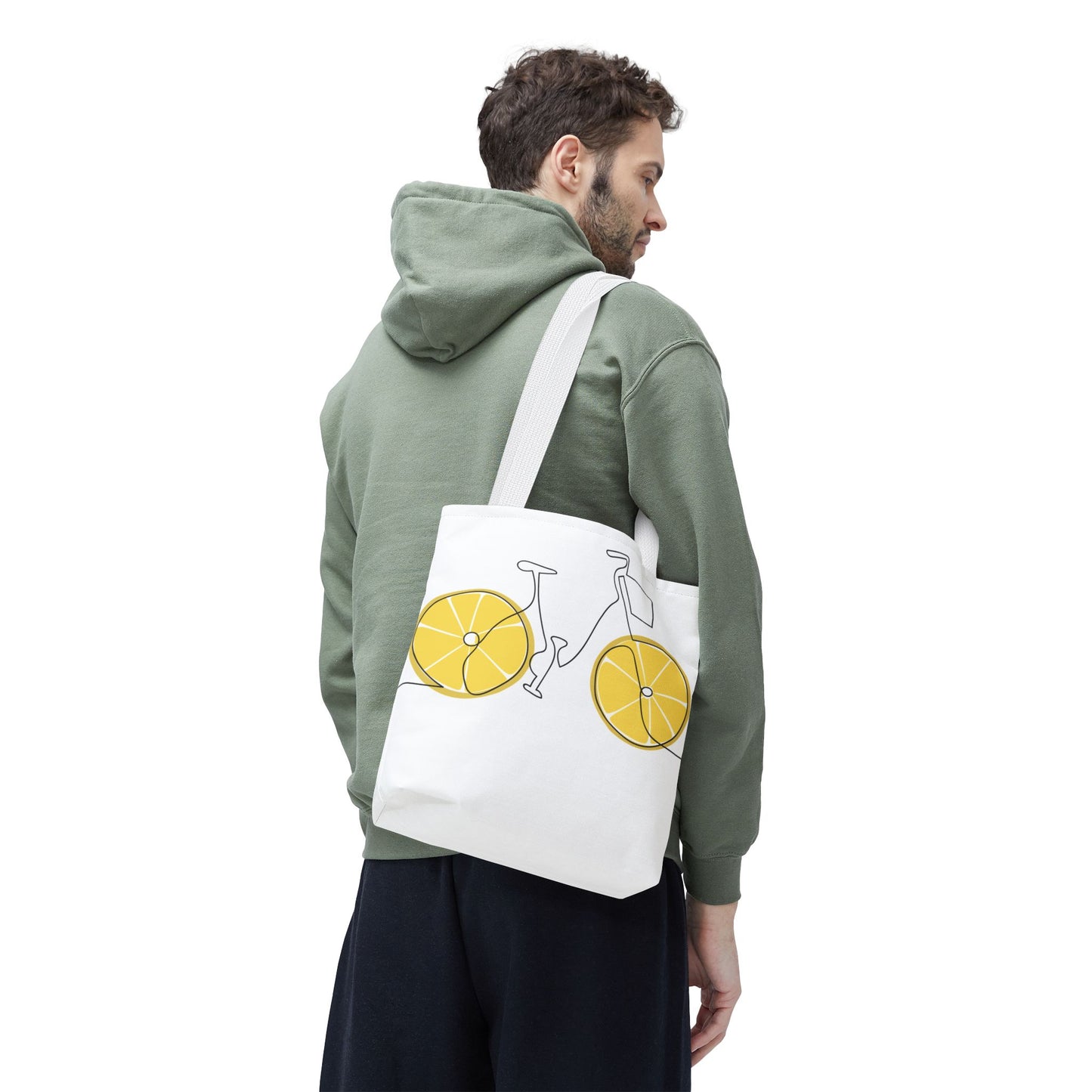 Choose Plants Always Tote Bag — Lemon Bike Floral Eco-Friendly Shopper