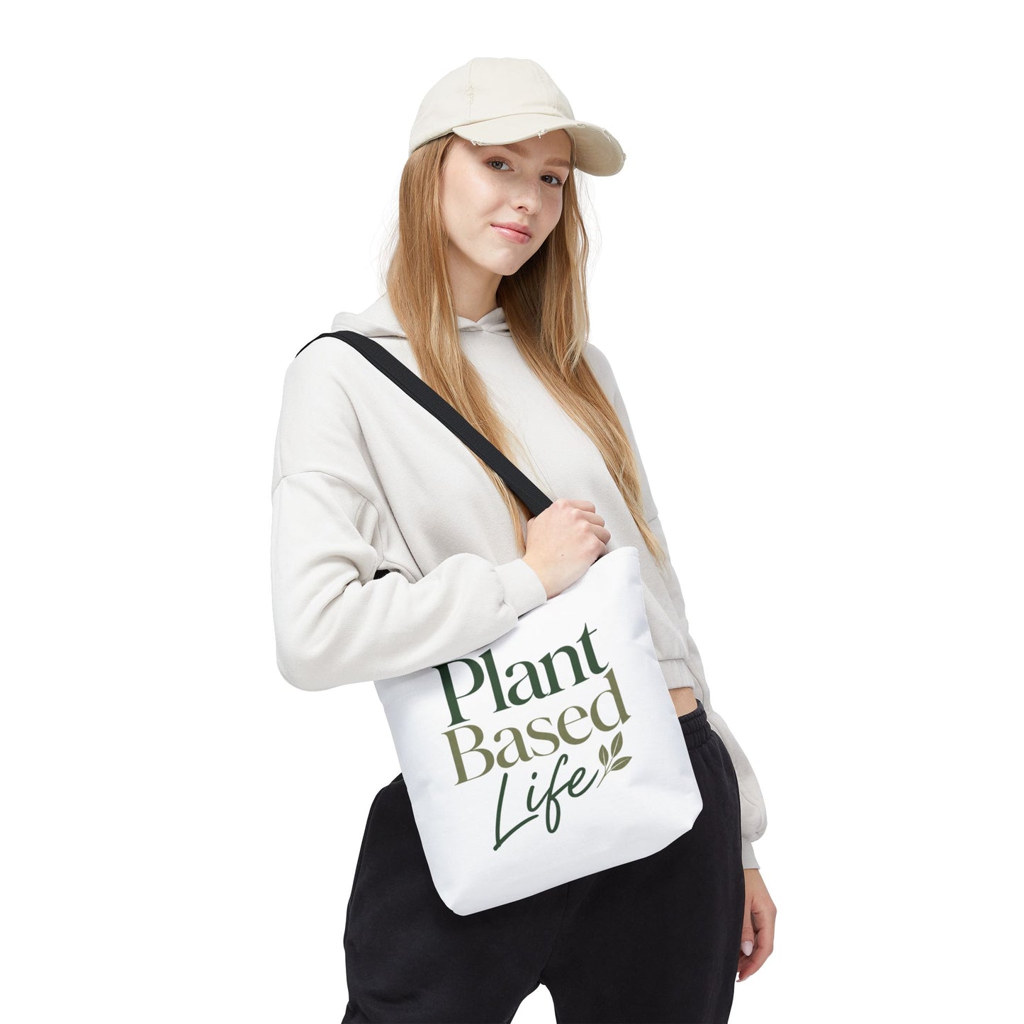 Plant-Based Tote Bag – "Plant Based Life" / "Eat Plants Daily" Eco-Friendly Canvas Tote