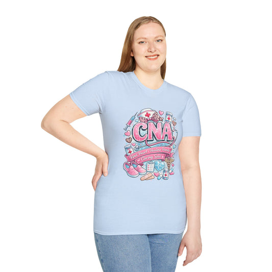 CNA Heart & Healing T-Shirt — Certified Nursing Assistant Tribute Tee