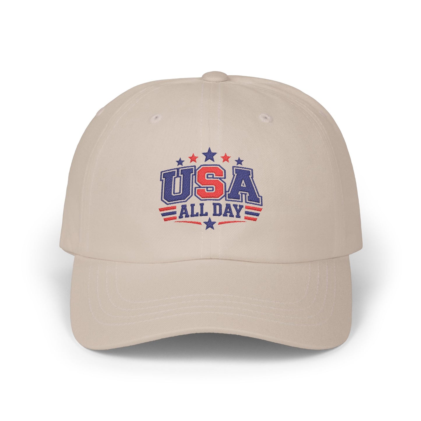 USA All Day Dad Cap — Patriotic Adjustable Baseball Hat