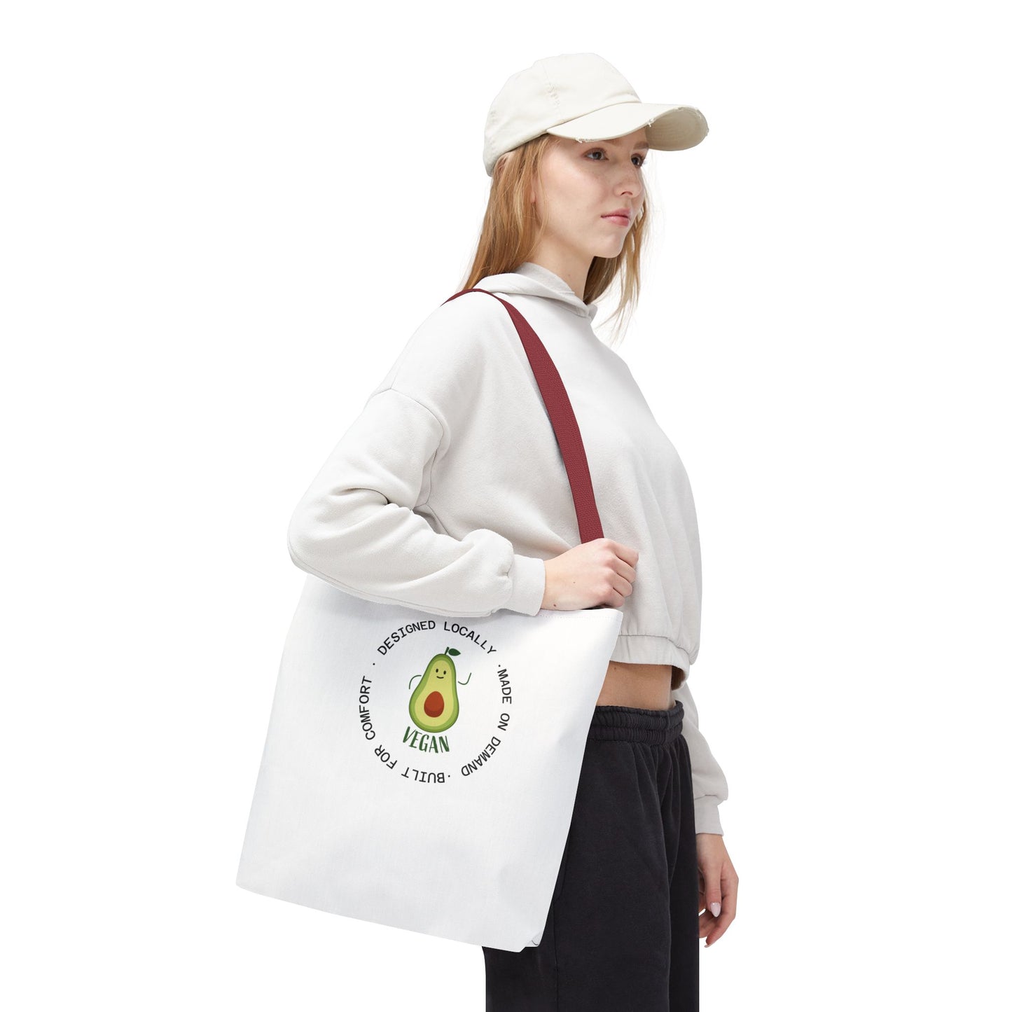 Tote Bag — Cute Vegan Avocado & Limoncello Lemon Print Eco Tote