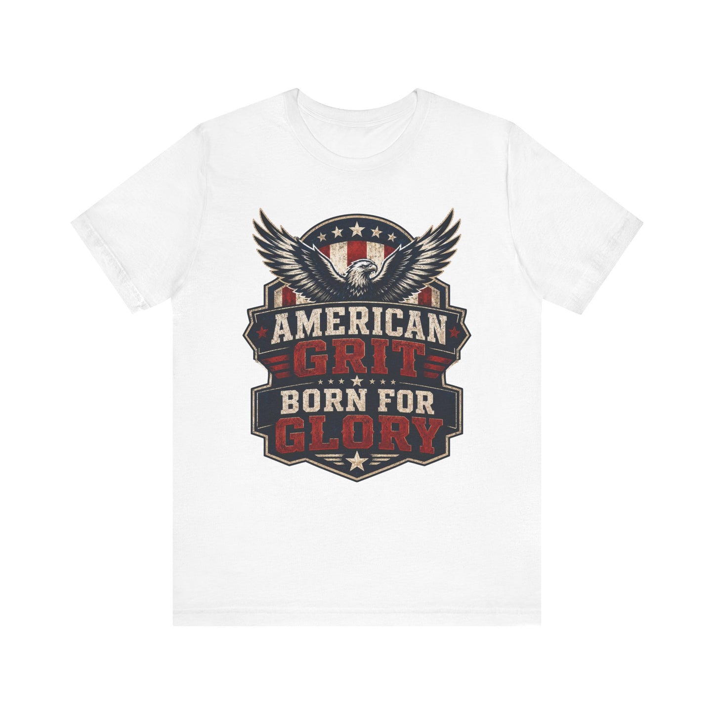 American Grit Tee — "Born for Glory" Patriotic Eagle T-Shirt