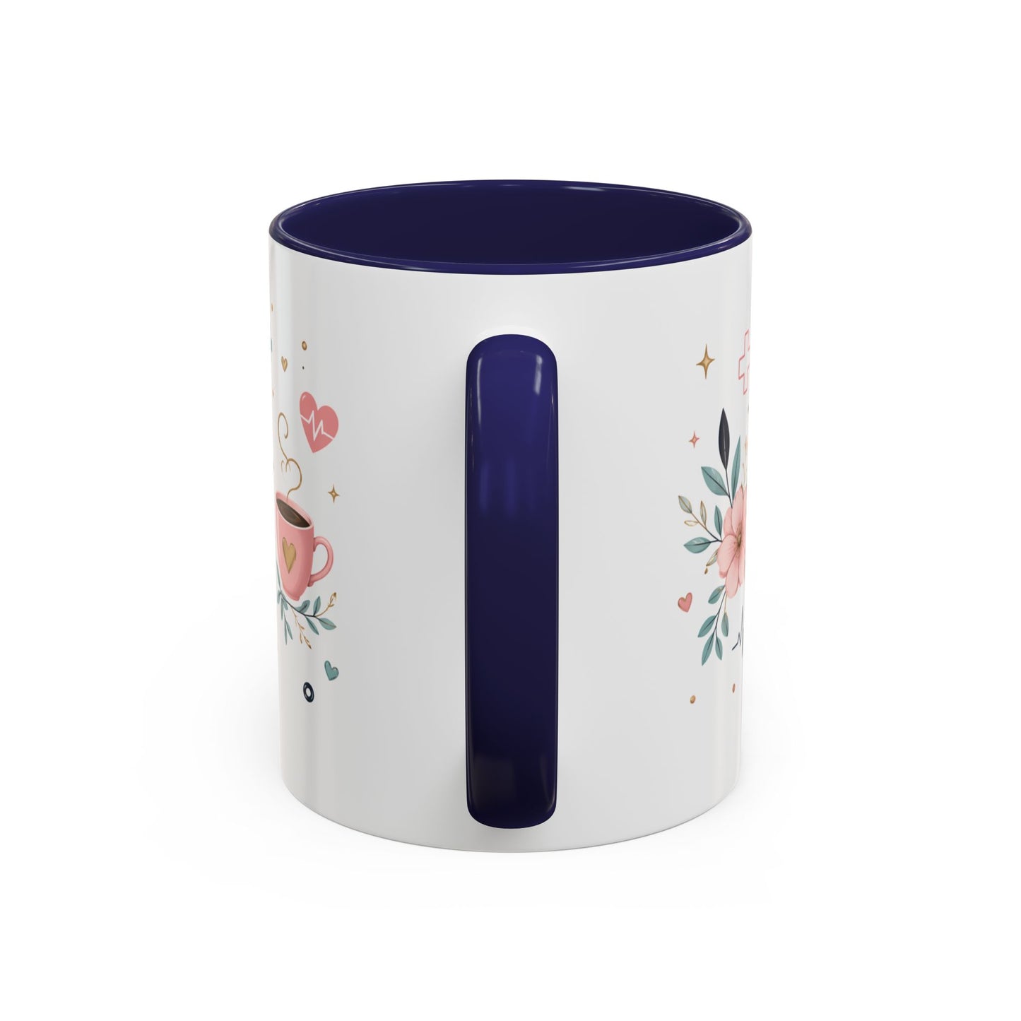 Nurse Coffee Mug - 'Compassion in Every Shift' Accent Ceramic Mug (11/15 oz)