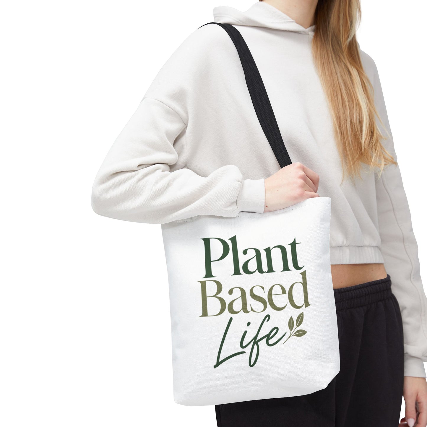 Plant-Based Tote Bag – "Plant Based Life" / "Eat Plants Daily" Eco-Friendly Canvas Tote