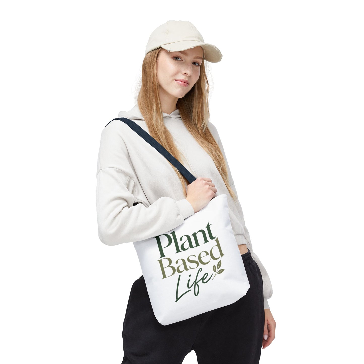 Plant-Based Tote Bag – "Plant Based Life" / "Eat Plants Daily" Eco-Friendly Canvas Tote