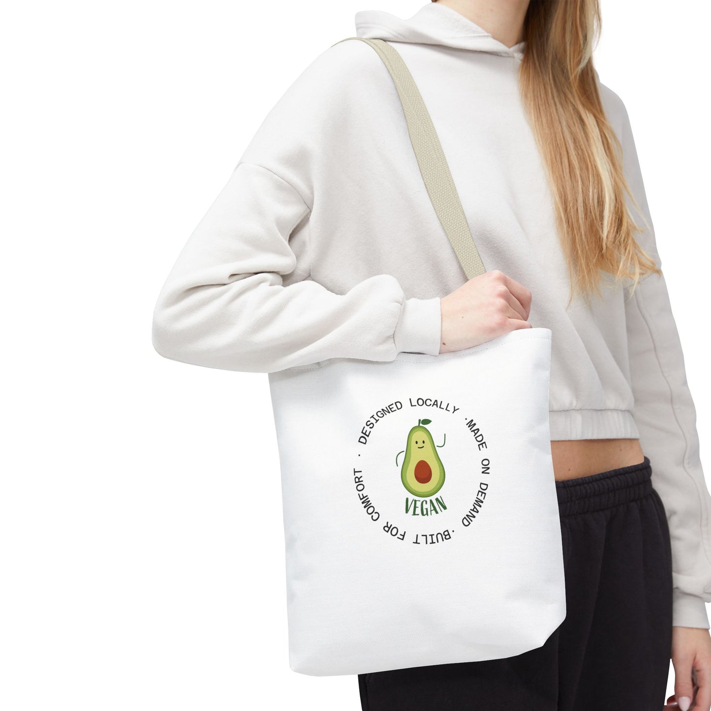 Tote Bag — Cute Vegan Avocado & Limoncello Lemon Print Eco Tote