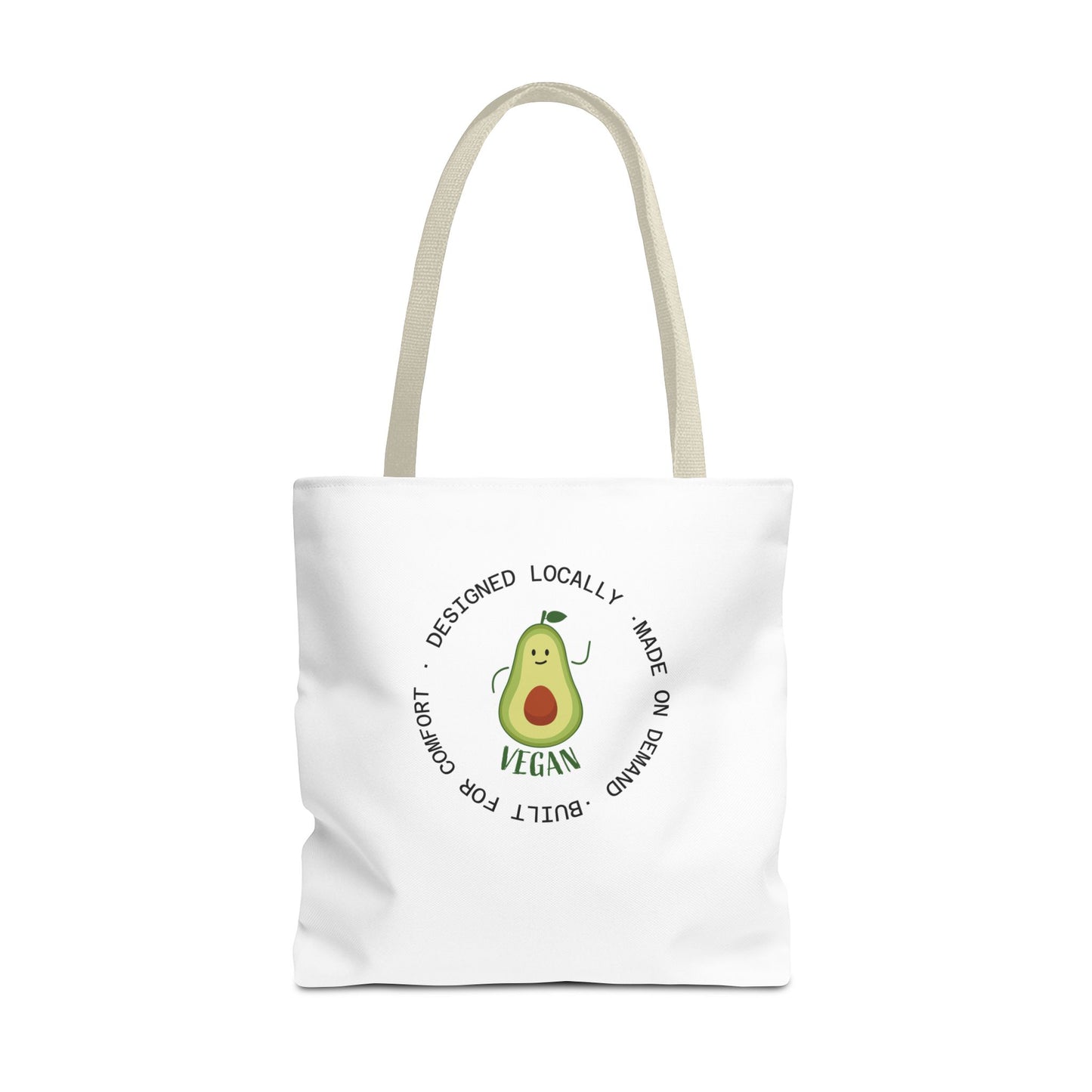 Tote Bag — Cute Vegan Avocado & Limoncello Lemon Print Eco Tote
