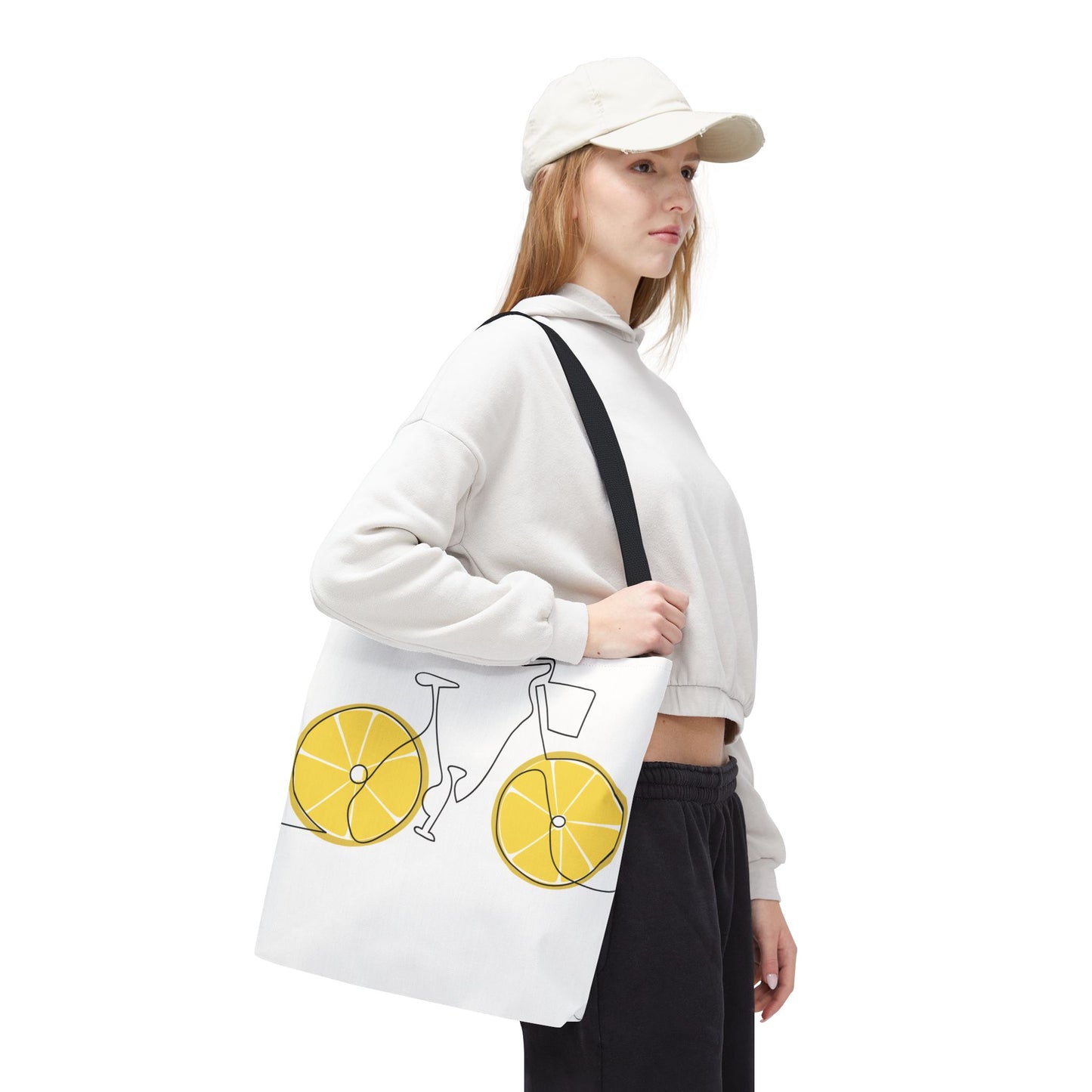 Choose Plants Always Tote Bag — Lemon Bike Floral Eco-Friendly Shopper