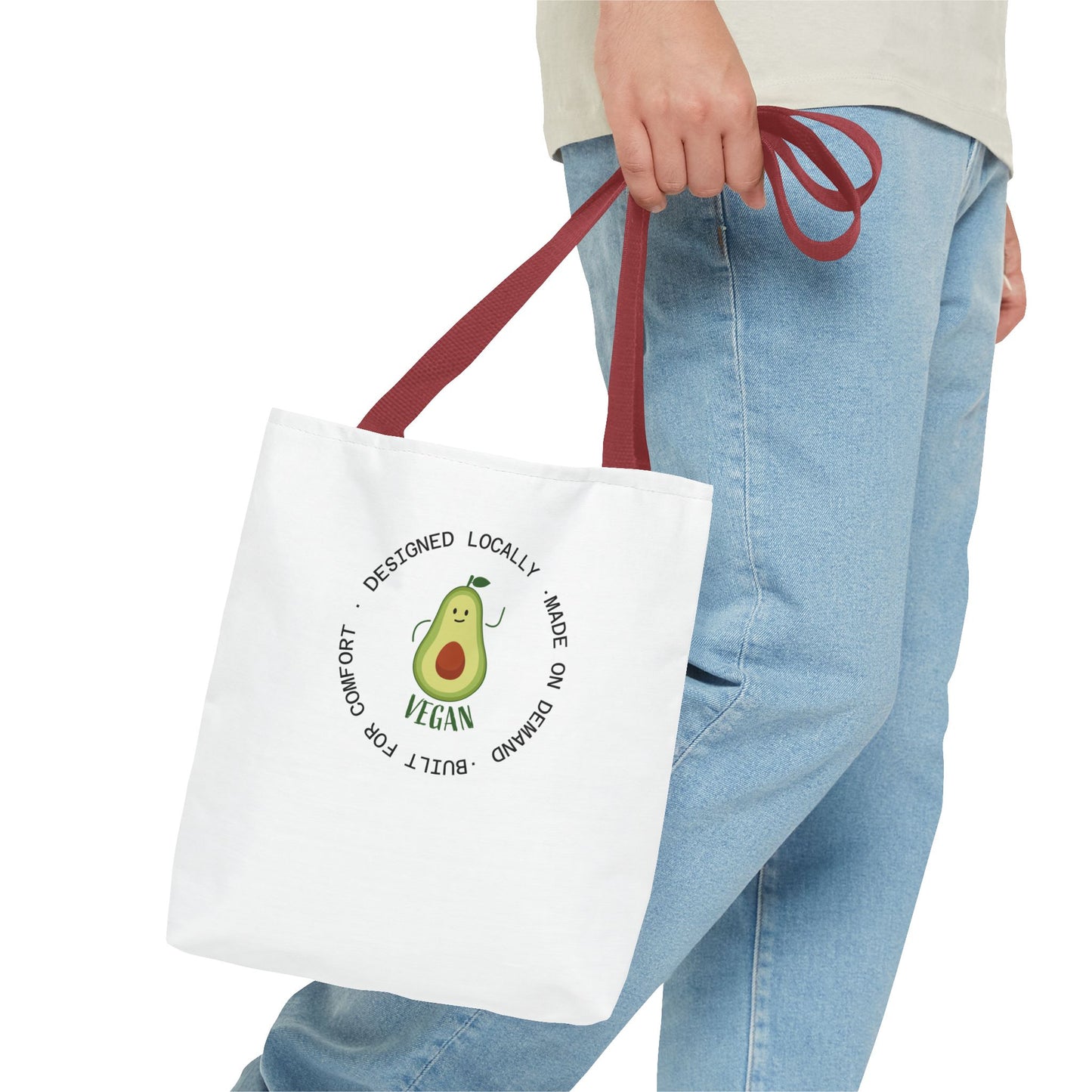 Tote Bag — Cute Vegan Avocado & Limoncello Lemon Print Eco Tote