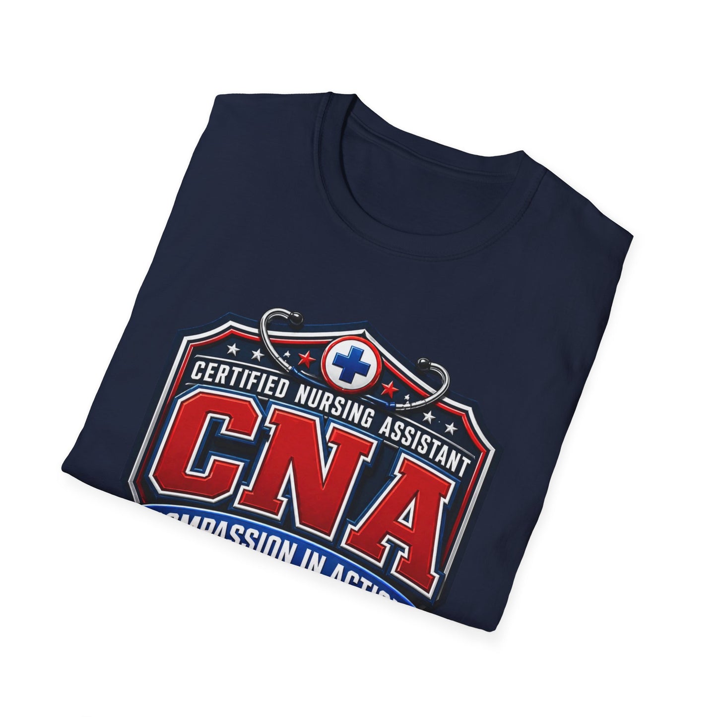 CNA T-Shirt – Certified Nursing Assistant ‘Compassion in Action’ Design
