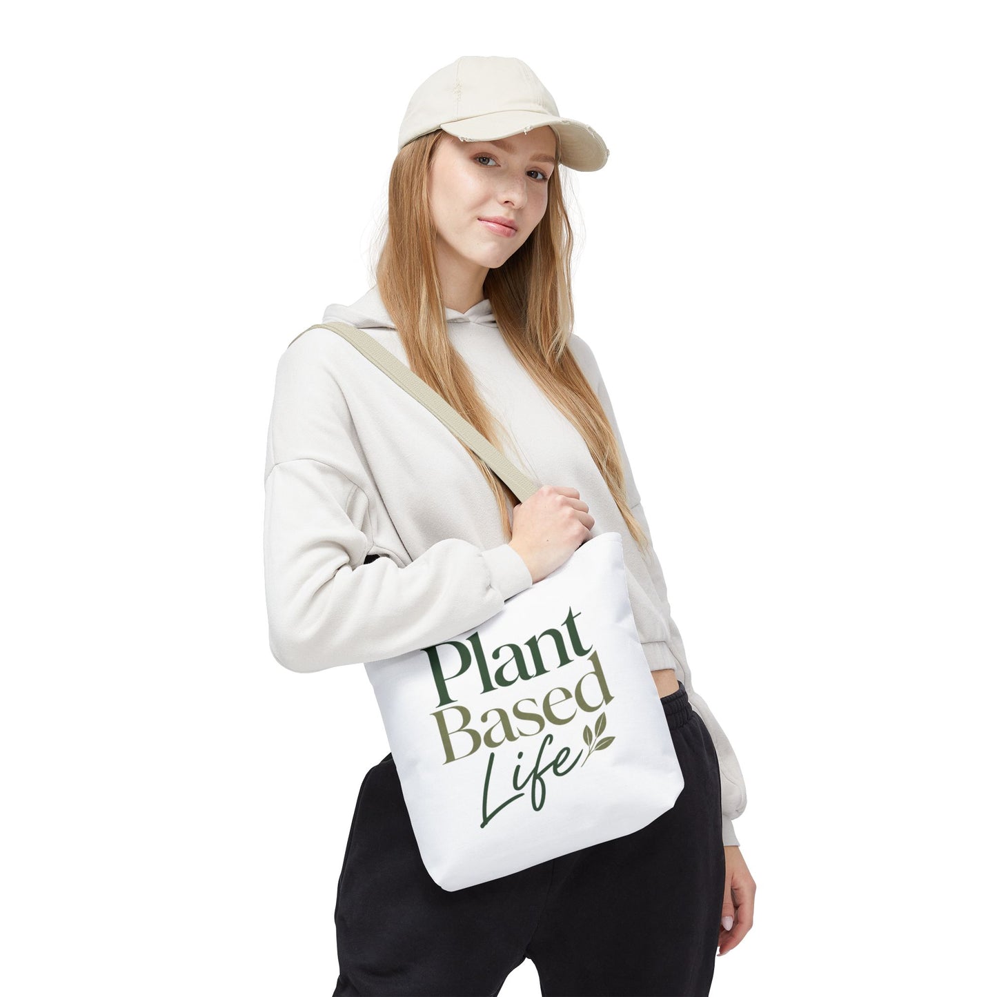 Plant-Based Tote Bag – "Plant Based Life" / "Eat Plants Daily" Eco-Friendly Canvas Tote