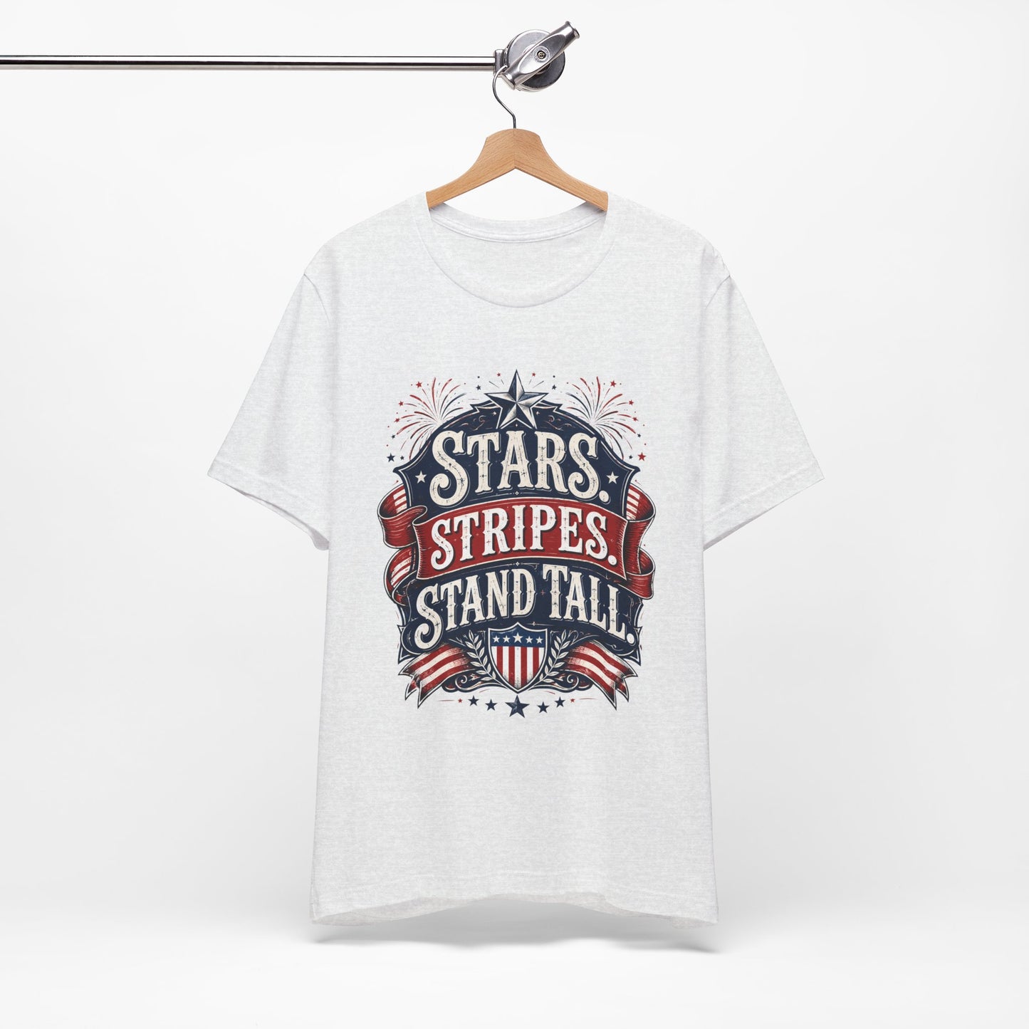 Patriotic "Stars, Stripes, Stand Tall" Tee
