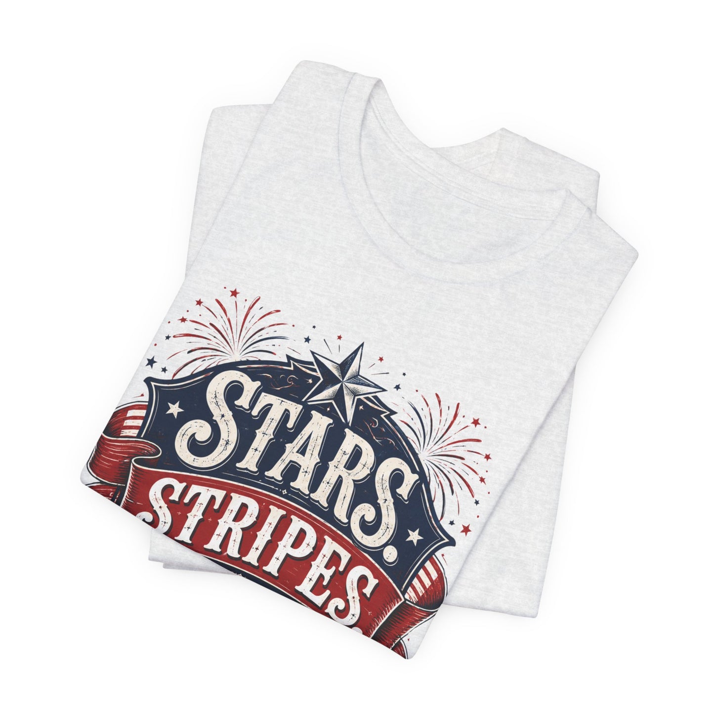 Patriotic "Stars, Stripes, Stand Tall" Tee
