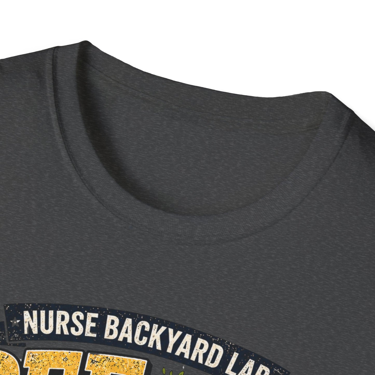 Funny Nurse T-Shirt - "Pee Under a Tree" Backyard Lab Humor Top for Veterinary & Dog Lovers