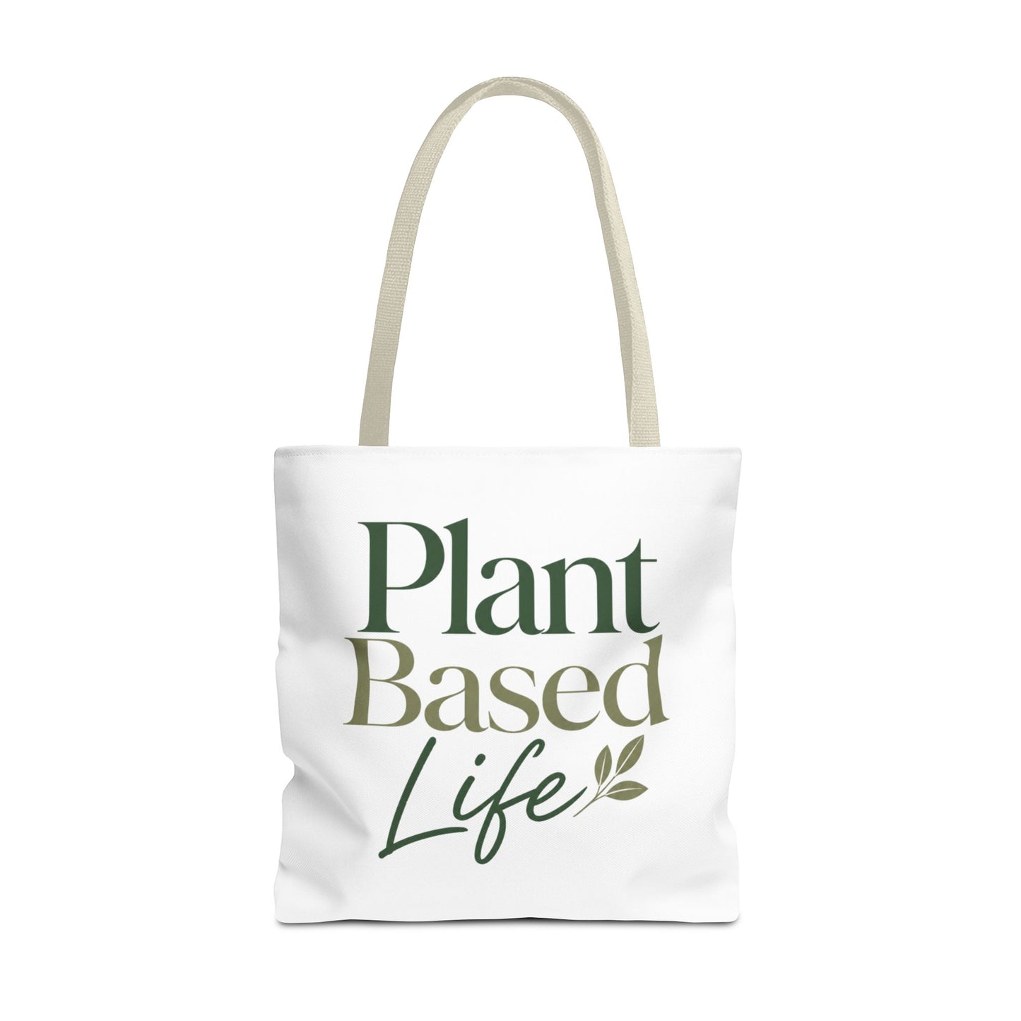 Plant-Based Tote Bag – "Plant Based Life" / "Eat Plants Daily" Eco-Friendly Canvas Tote