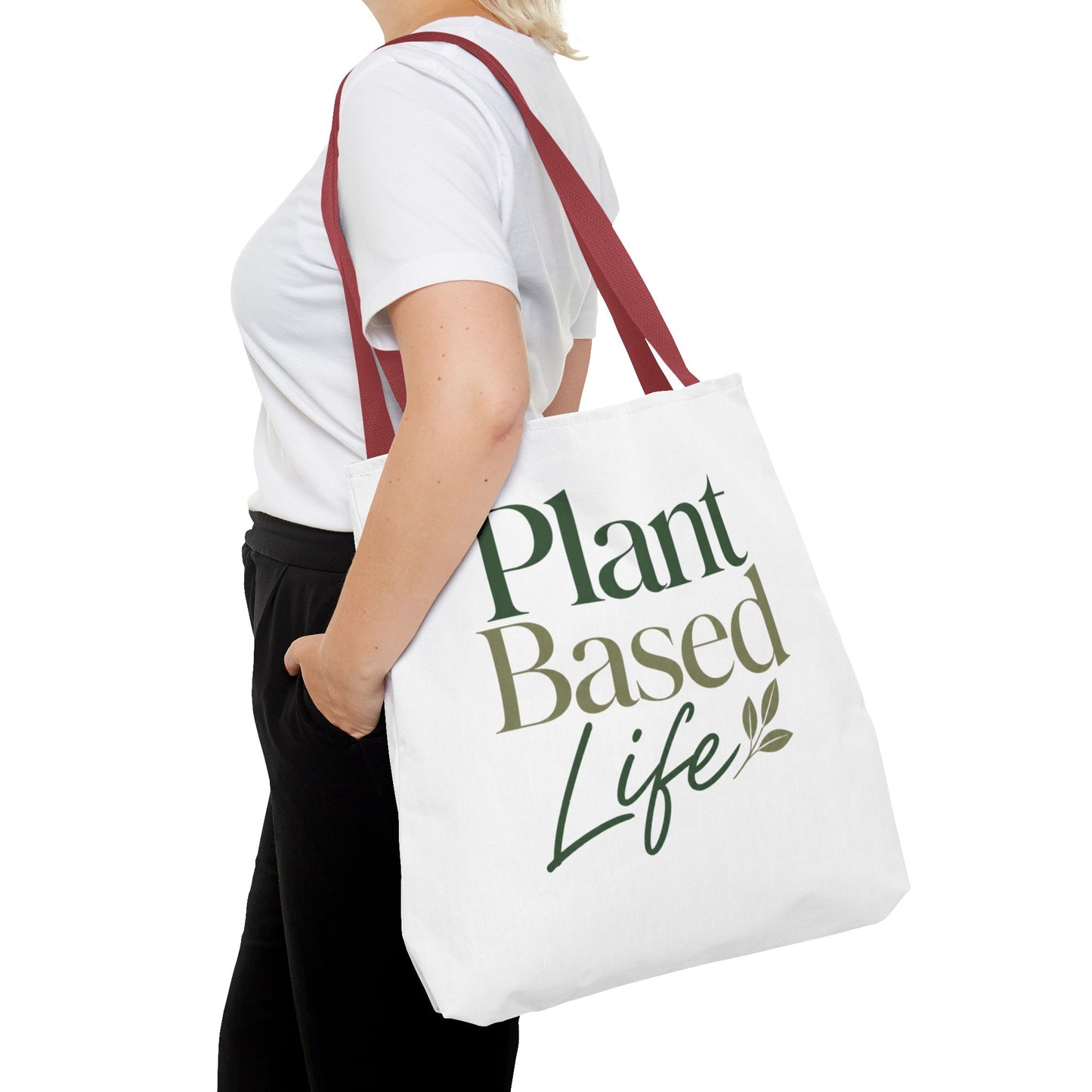Plant-Based Tote Bag – "Plant Based Life" / "Eat Plants Daily" Eco-Friendly Canvas Tote