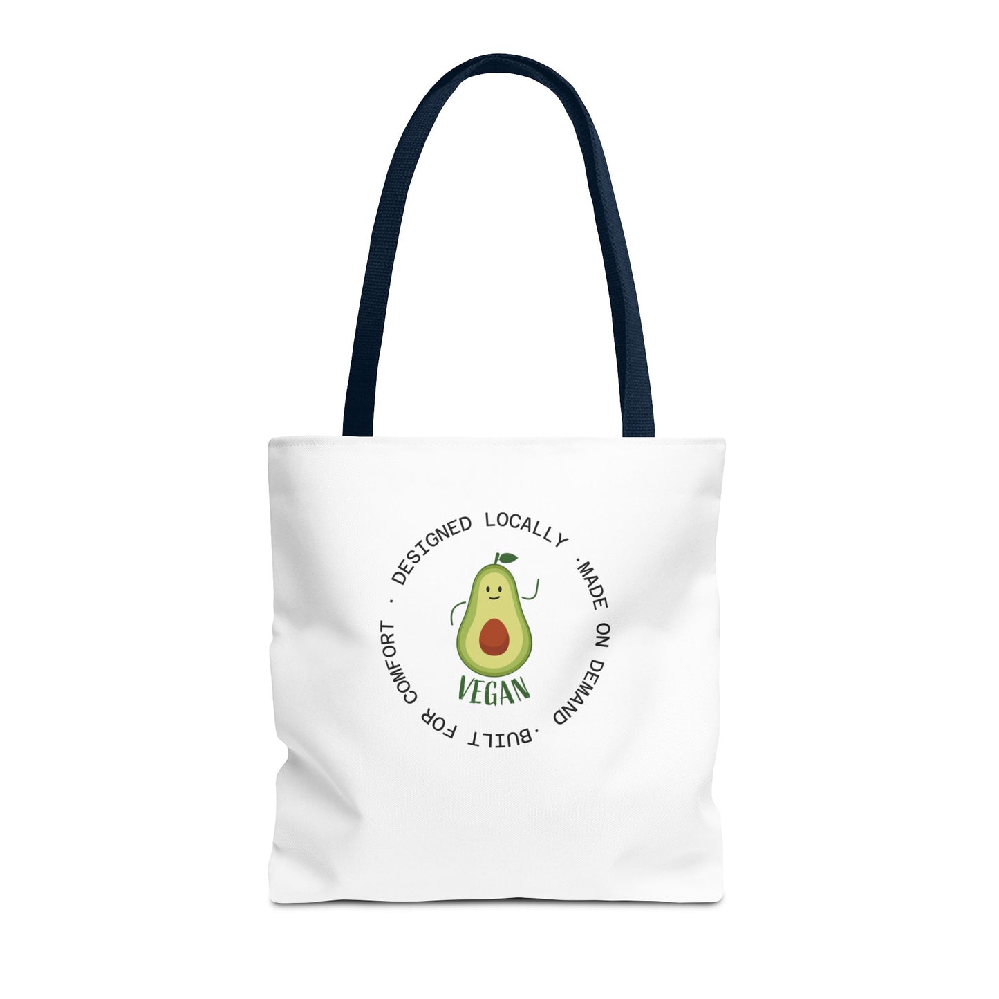 Tote Bag — Cute Vegan Avocado & Limoncello Lemon Print Eco Tote