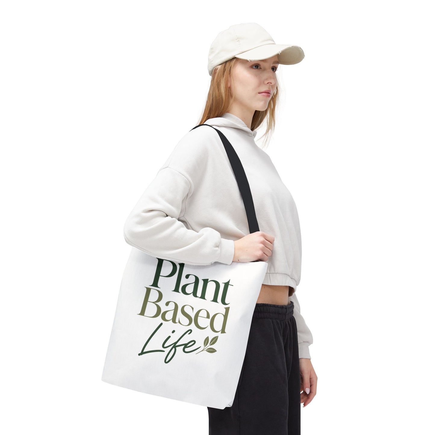 Plant-Based Tote Bag – "Plant Based Life" / "Eat Plants Daily" Eco-Friendly Canvas Tote