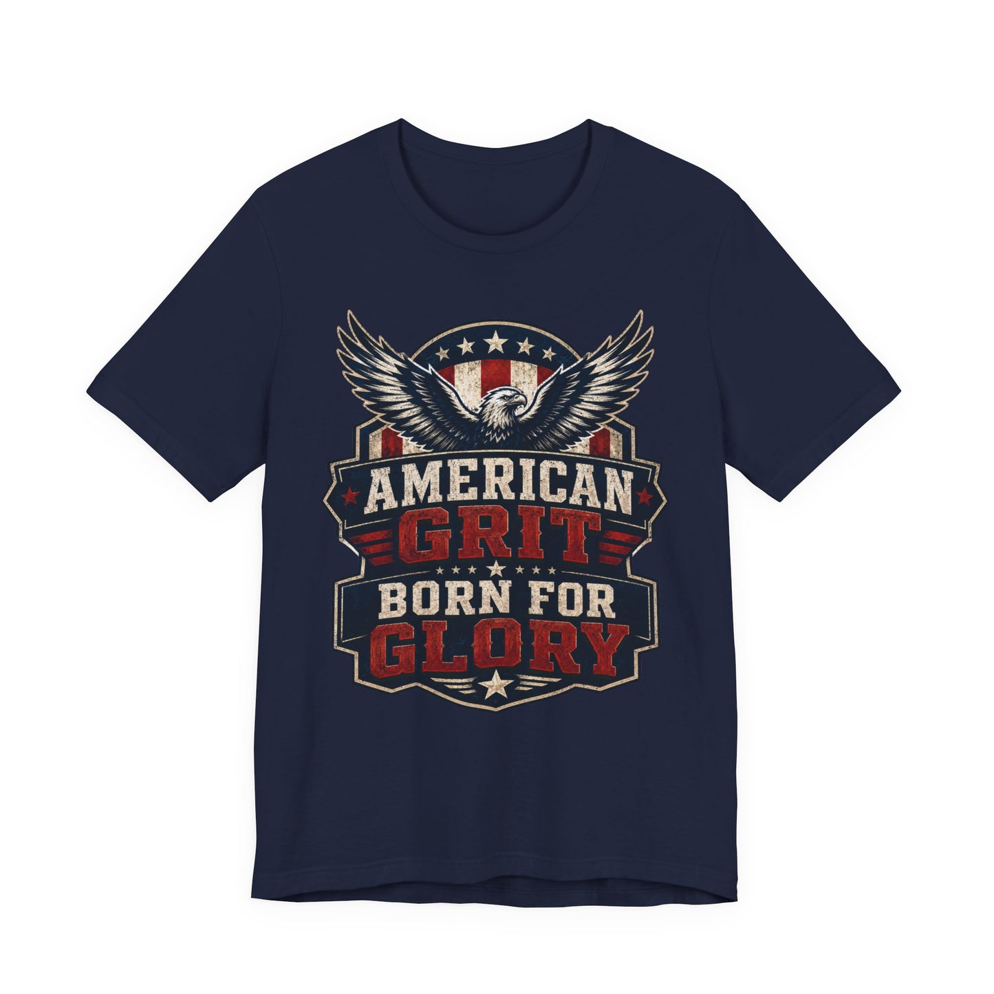 American Grit Tee — "Born for Glory" Patriotic Eagle T-Shirt