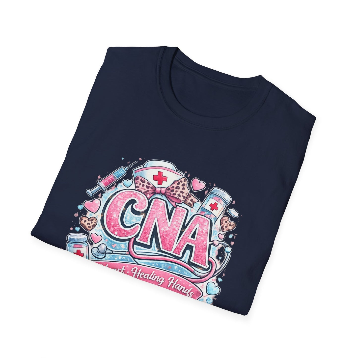 CNA Heart & Healing T-Shirt — Certified Nursing Assistant Tribute Tee