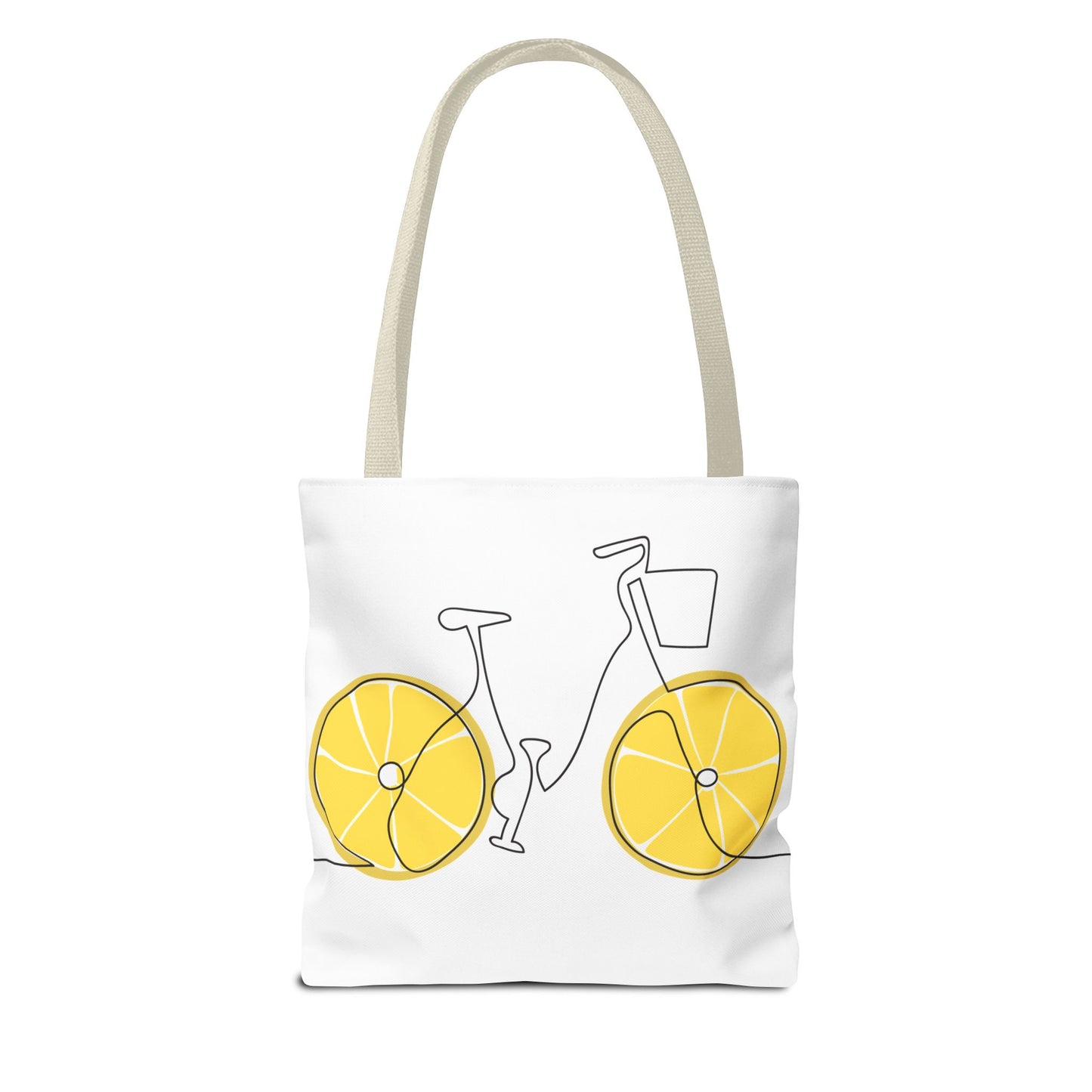 Tote Bag - "Mom Mode: Autumn Edition" & Lemon Wheel Bicycle Graphic Tote